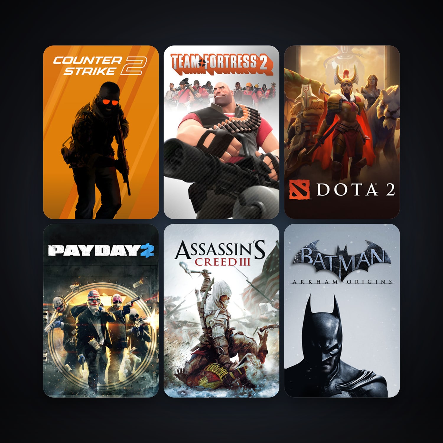 Team Fortress 2 + Left 4 Dead 2, 48 games, Steam 10, clean — HabibiAccounts
