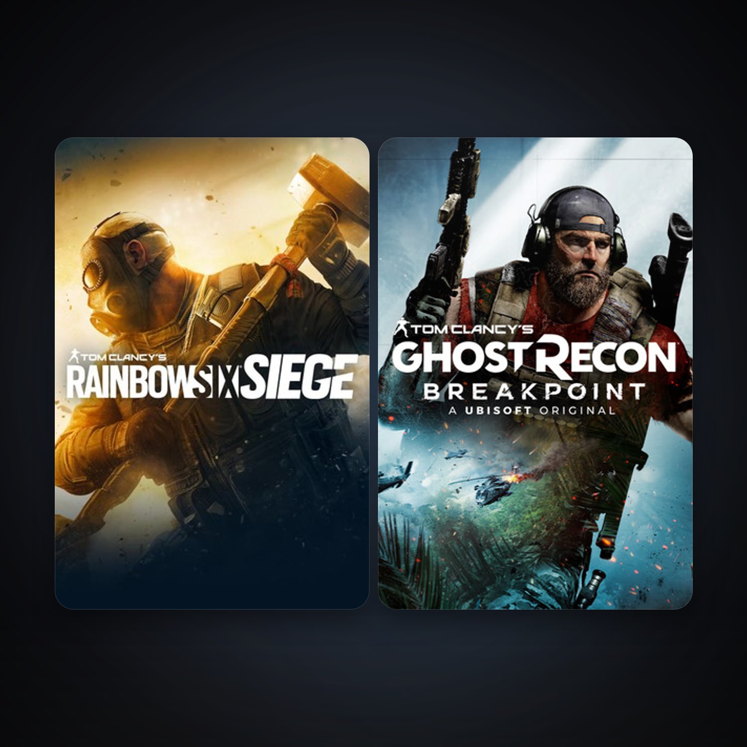 Tom Clancy's Rainbow Six Siege + Tom Clancy's Ghost Recon Breakpoint, 3 games, clean — HabibiAccounts