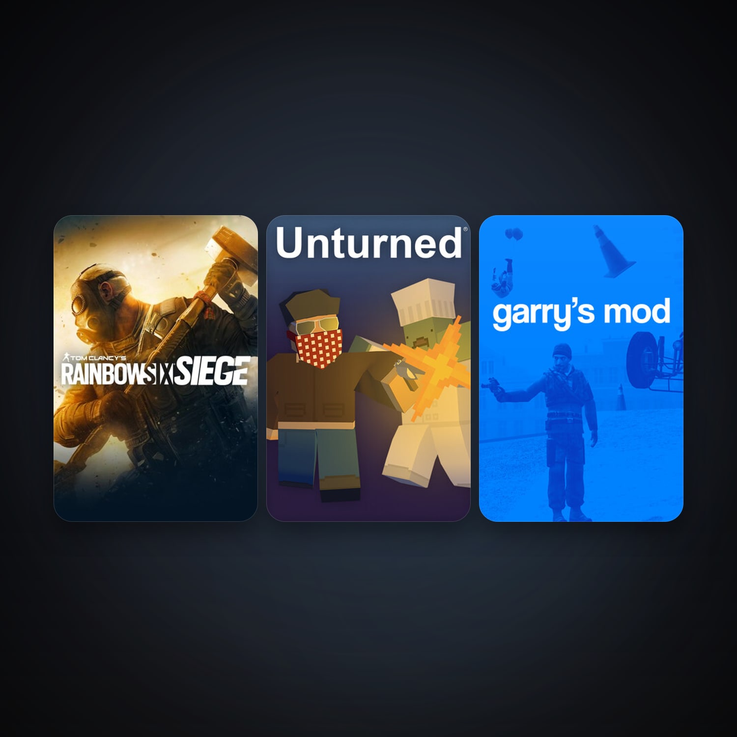 Garry's Mod + Unturned, 4 games, clean — HabibiAccounts