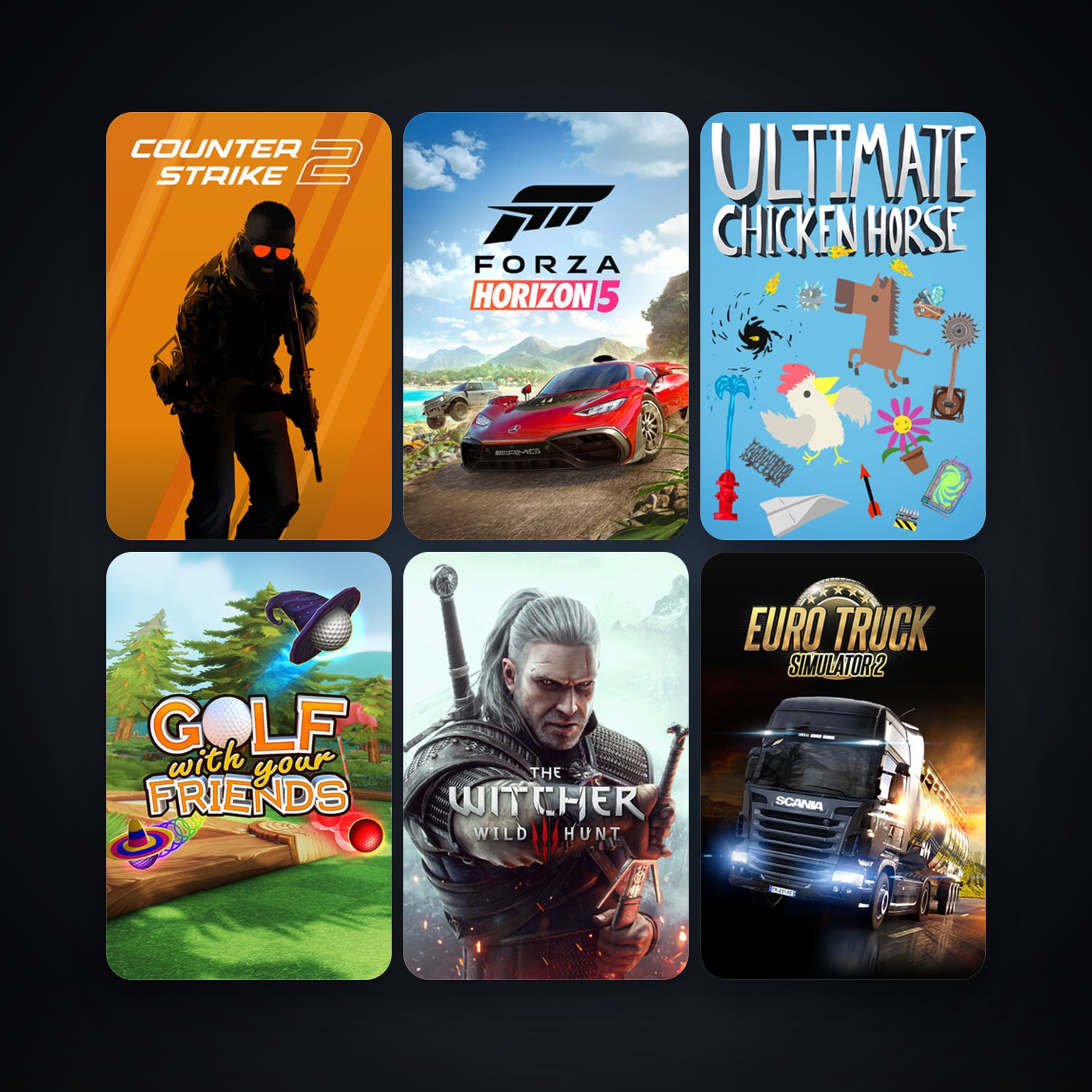 CS2 Prime + Euro Truck Simulator 2, 36 games, clean — HabibiAccounts