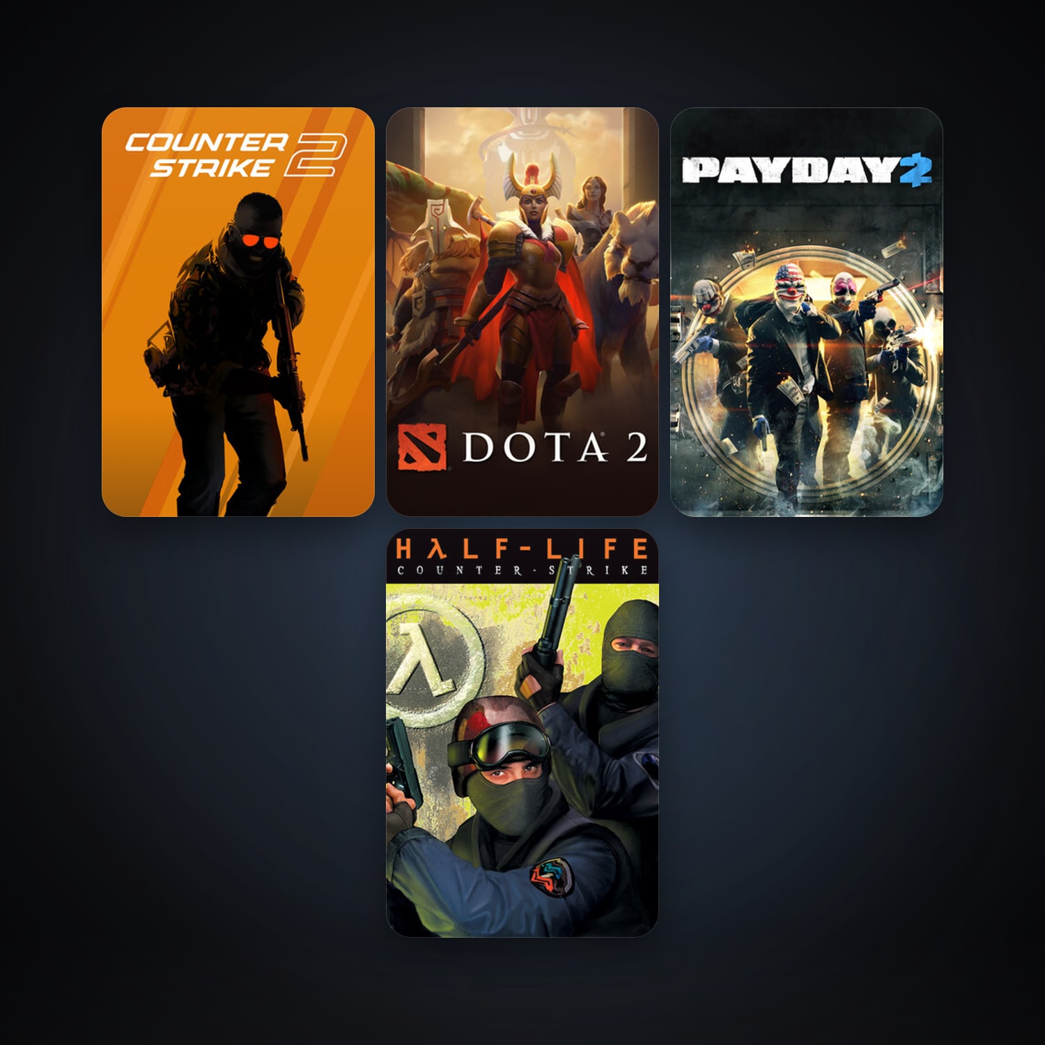 Counter-Strike + Counter-Strike: Source, 8 games, clean — HabibiAccounts