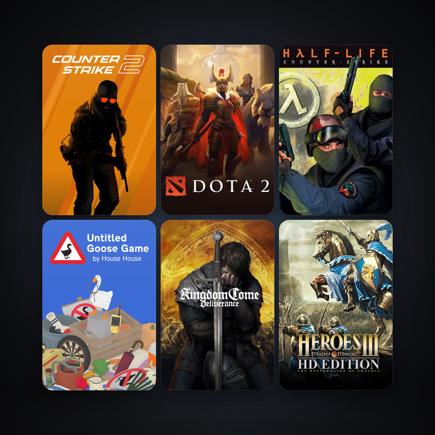Counter-Strike + Dota 2, 27 games, Steam 12, clean — HabibiAccounts