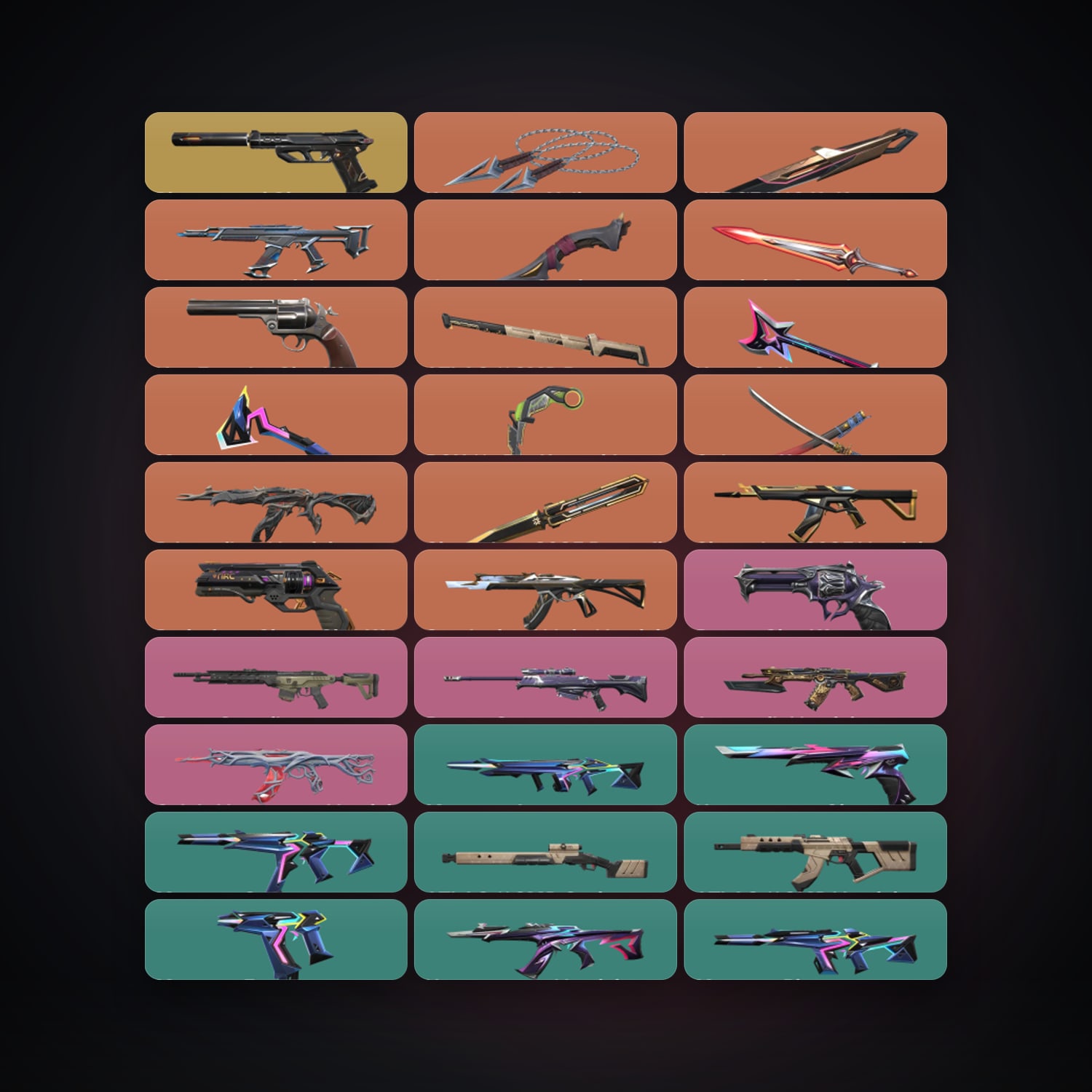 NA Gold 2 locker — 10 knives, 69 skins, lvl 107 — HabibiAccounts
