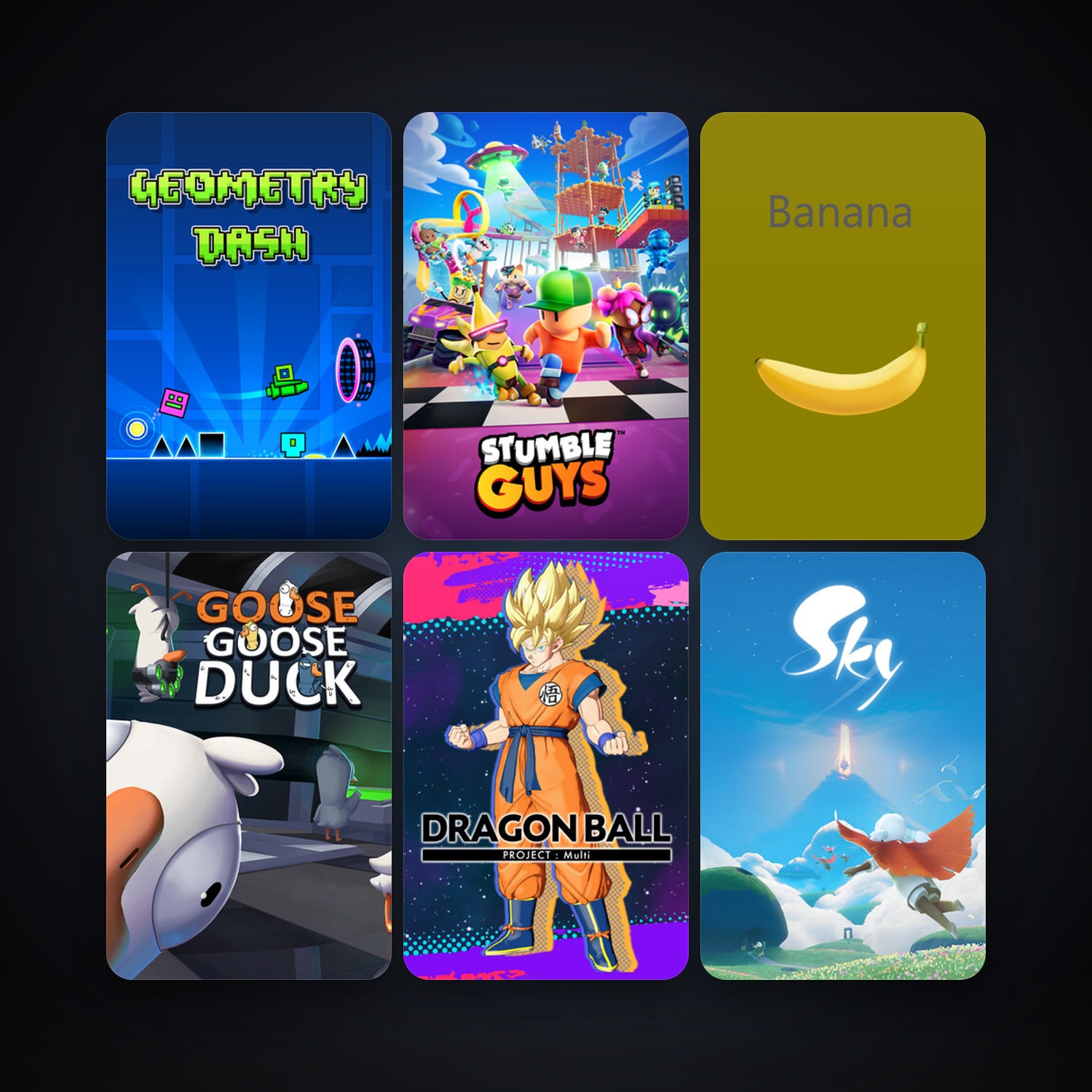 Geometry Dash + Goose Goose Duck, 25 games, clean — HabibiAccounts