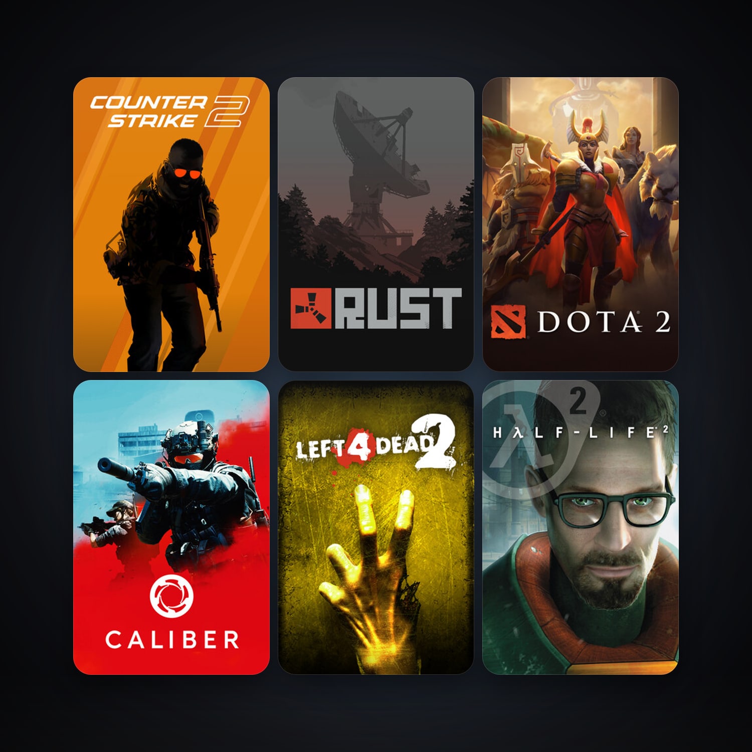 Half-Life 2 + Left 4 Dead 2, 18 games, clean — HabibiAccounts