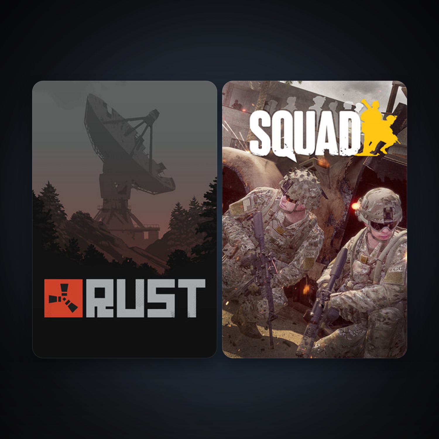 Rust + Squad, 6 games, clean — HabibiAccounts