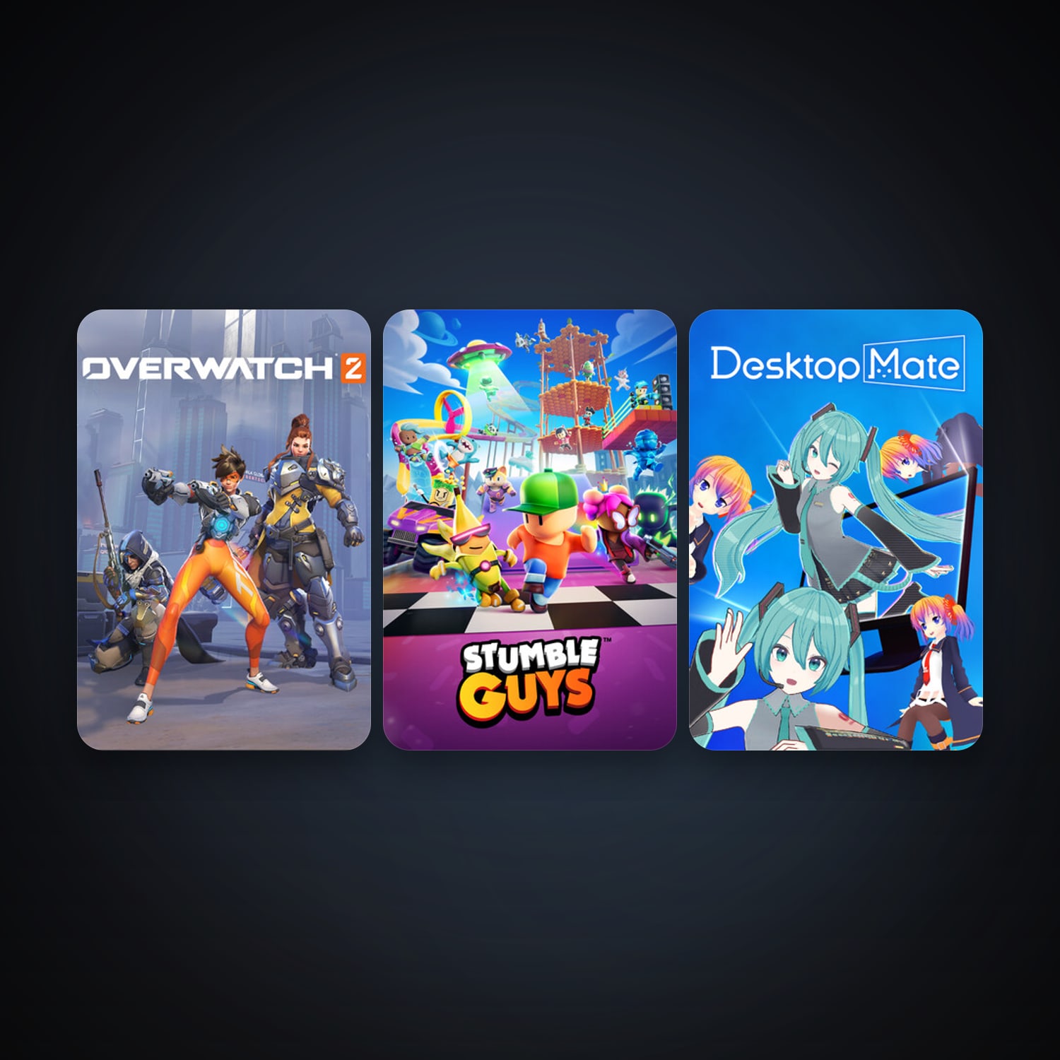 Stumble Guys + Overwatch 2, 4 games, clean — HabibiAccounts