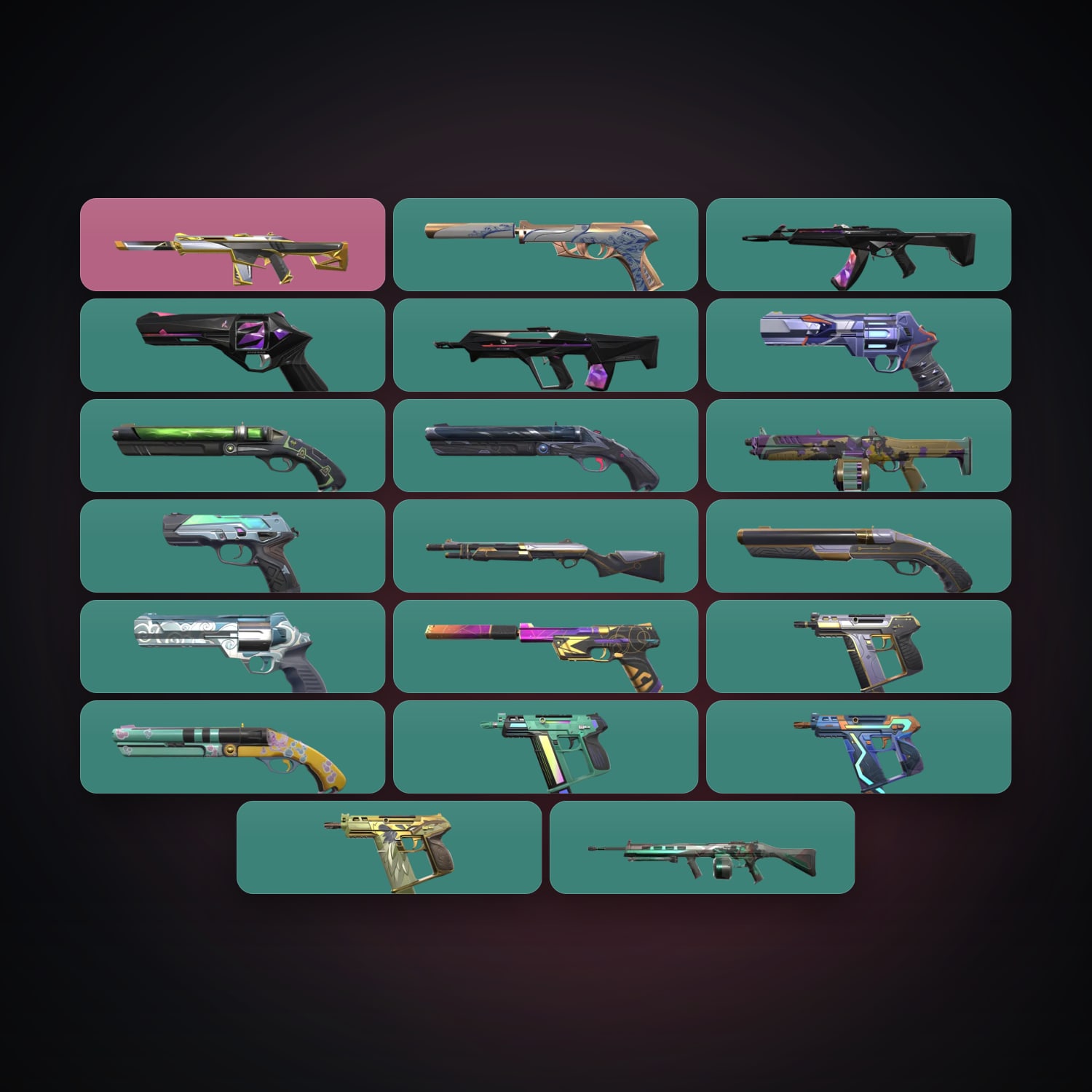 LA Plat 2 locker — 21 skins, lvl 137 — HabibiAccounts