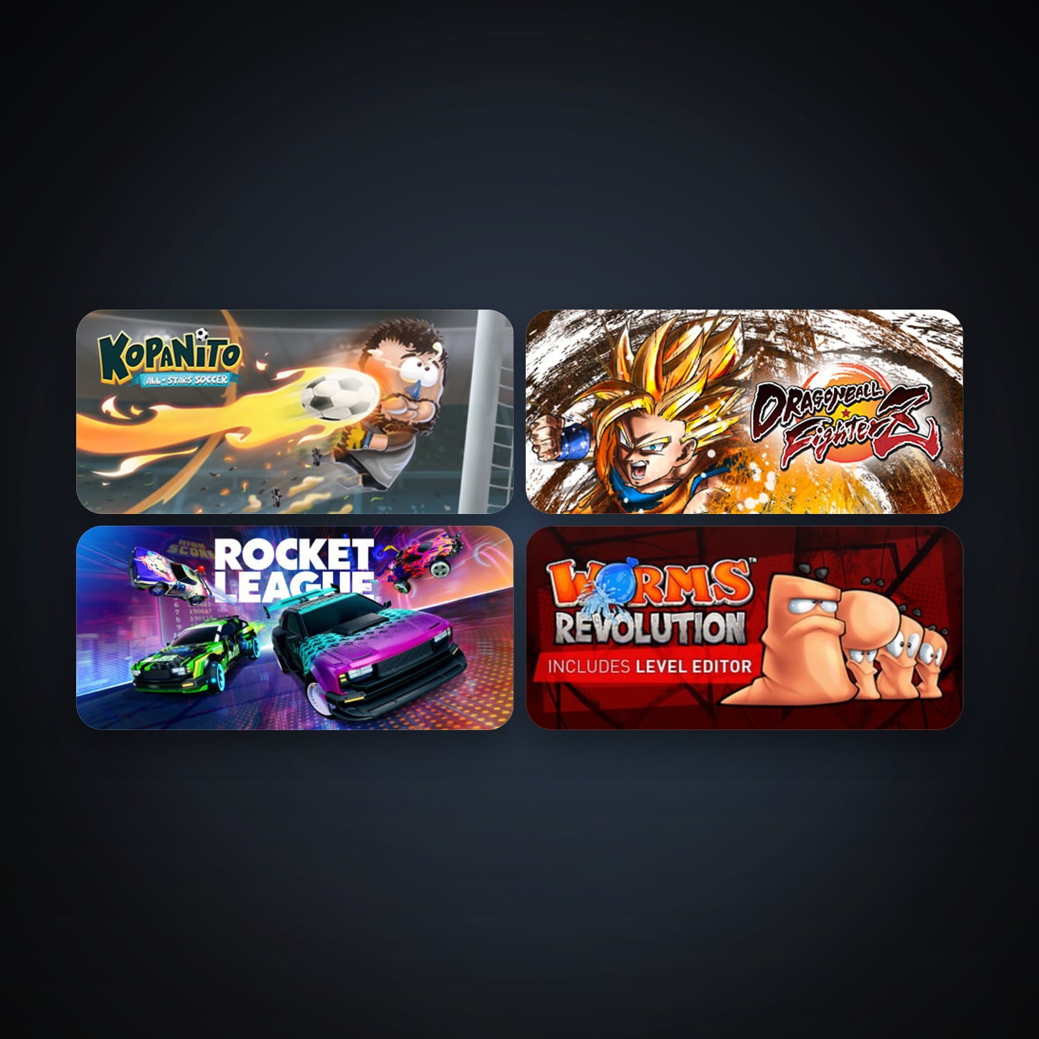 Worms Revolution + Rocket League, 7 games, clean — HabibiAccounts