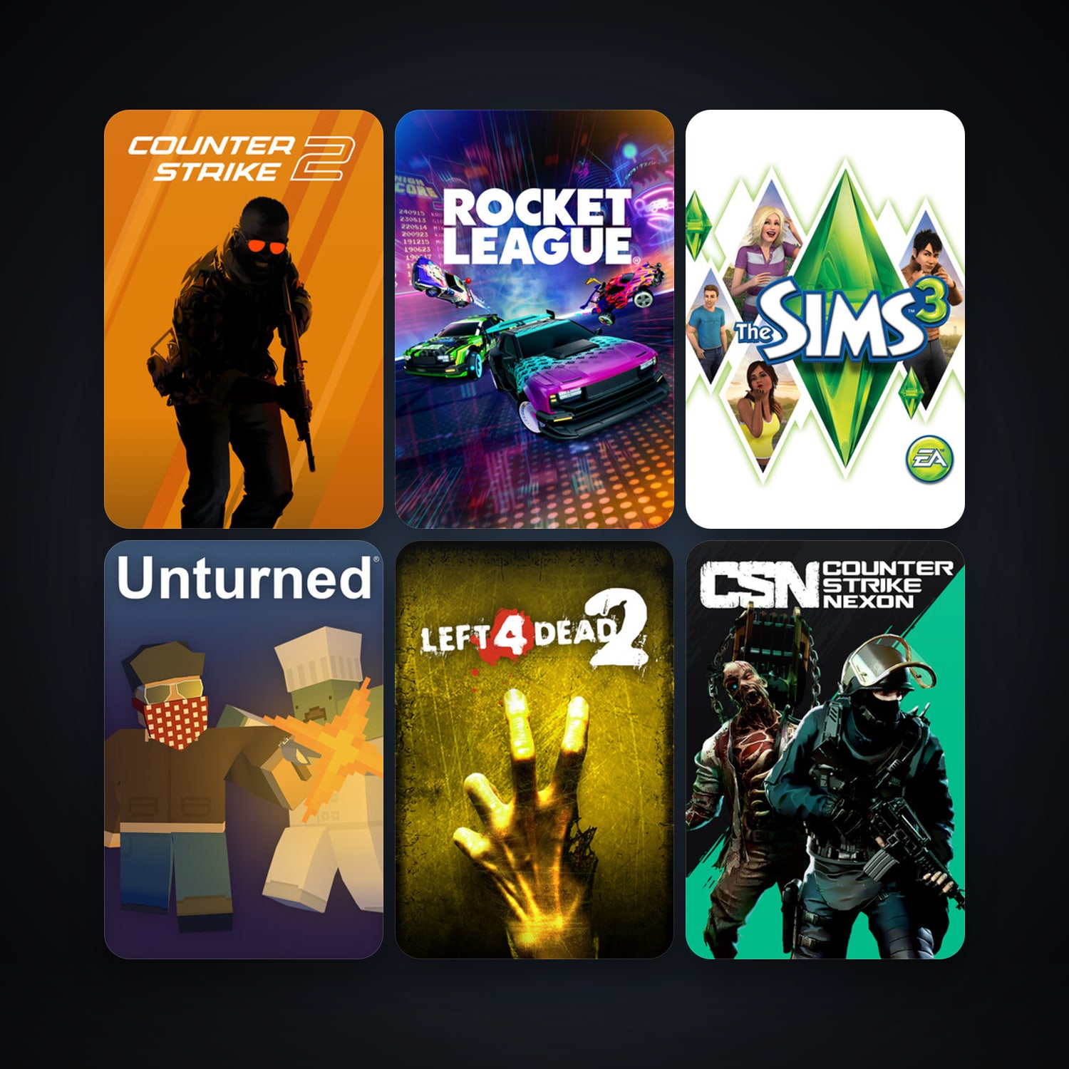 Left 4 Dead 2 + CS2 Prime, 27 games, Steam 16, clean — HabibiAccounts