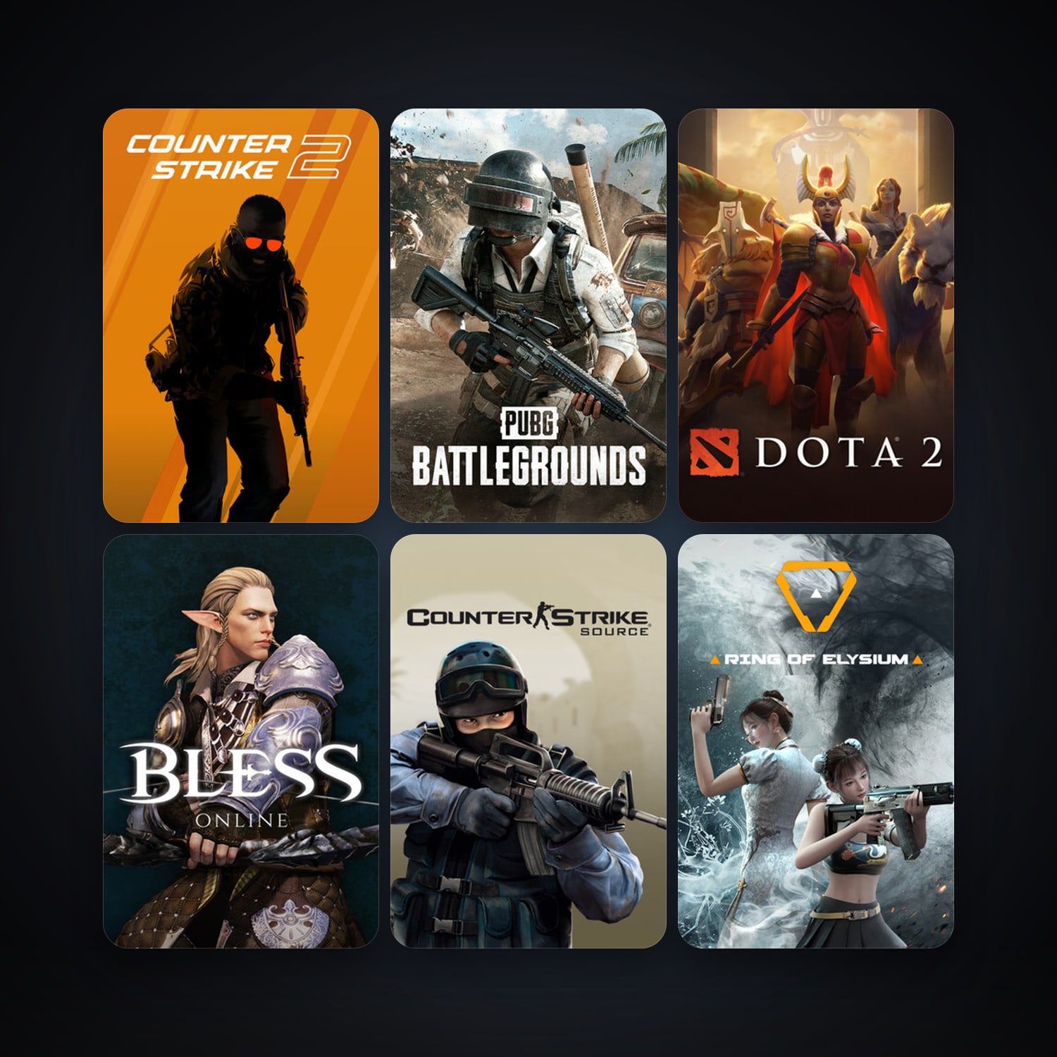 Counter-Strike: Source + Dota 2, 16 games, clean — HabibiAccounts