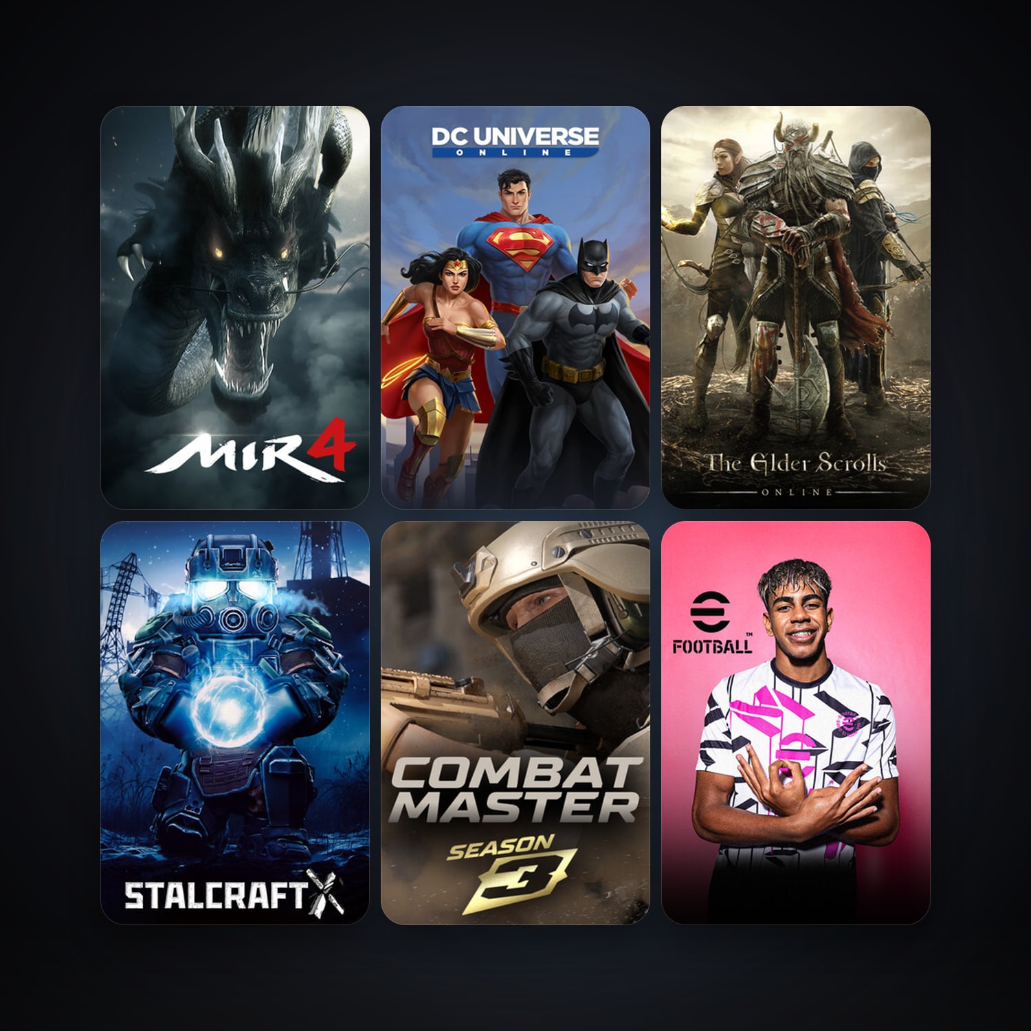 DC Universe Online + The Elder Scrolls Online, 13 games, clean — HabibiAccounts