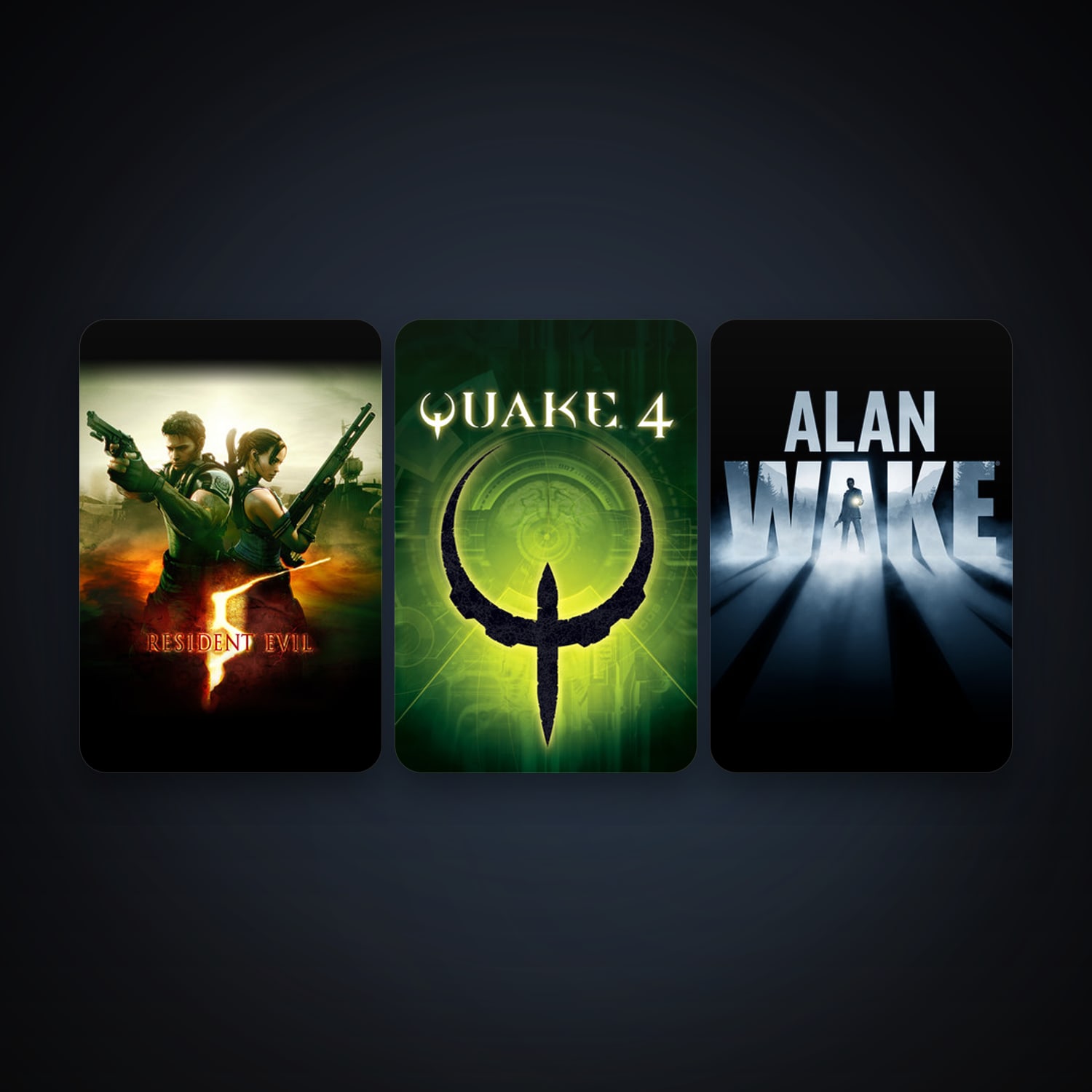 Quake IV + Resident Evil 5, 4 games, clean — HabibiAccounts