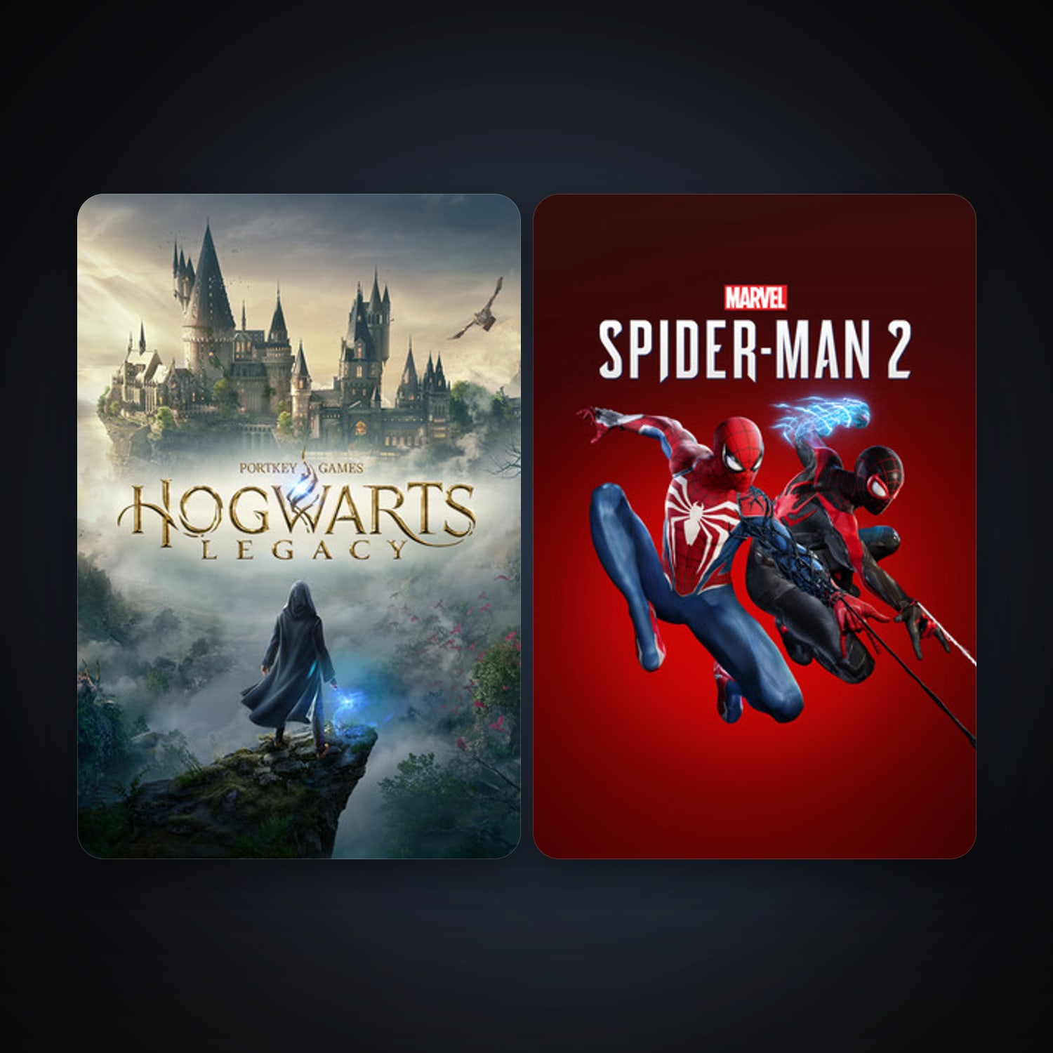 Hogwarts Legacy + Marvel's Spider-Man 2, 2 games, clean — HabibiAccounts