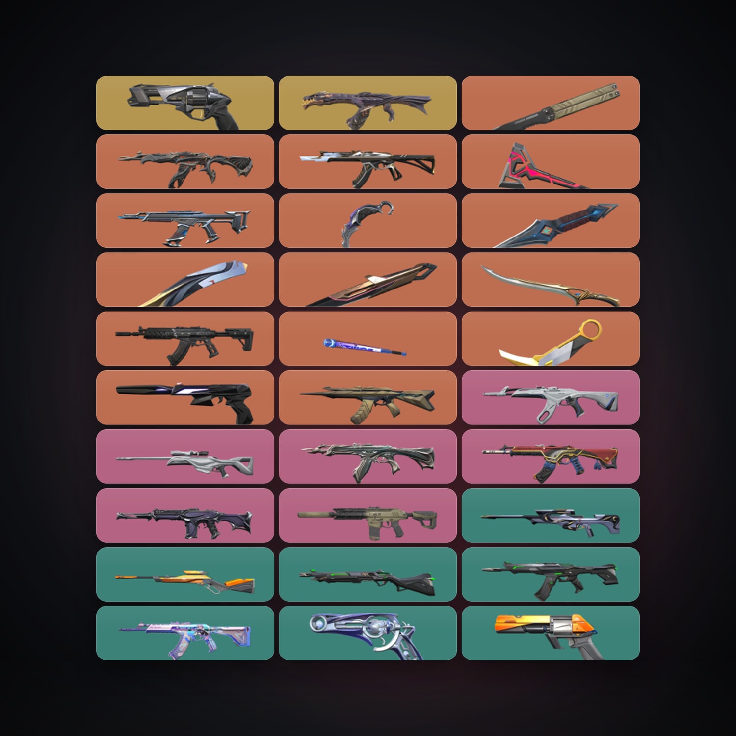 هالحساب فالورانت EU قولد 2، اللوكر مليان 107 سكن و9 سكين، لفل 199 — HabibiAccounts