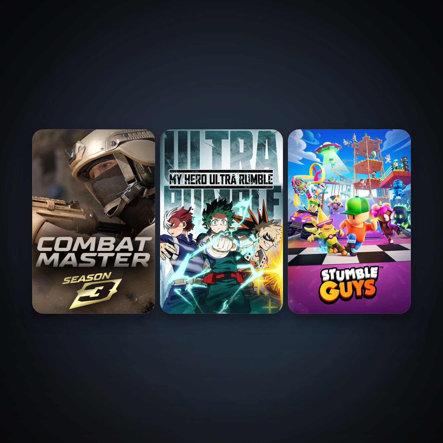 MY HERO ULTRA RUMBLE + Stumble Guys, 5 games, clean — HabibiAccounts