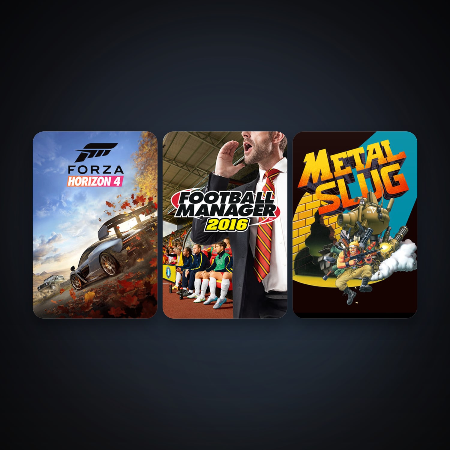 METAL SLUG + Football Manager 2016, 8 games, clean — HabibiAccounts