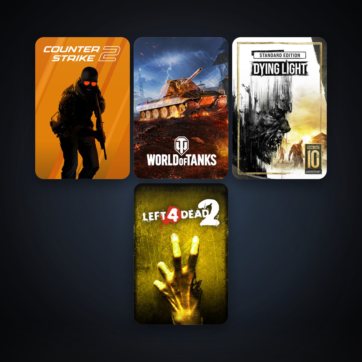 Left 4 Dead 2 + CS2 Prime, 6 games, clean — HabibiAccounts