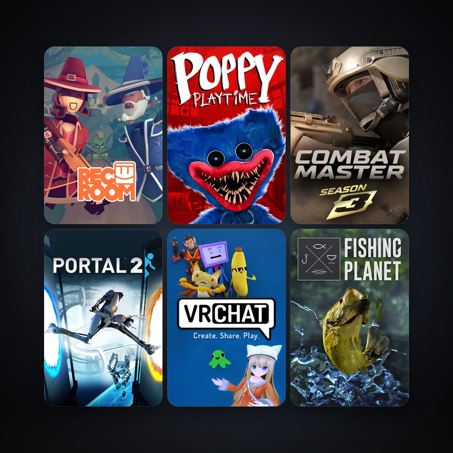 Portal 2 + Fishing Planet, 29 games, clean — HabibiAccounts