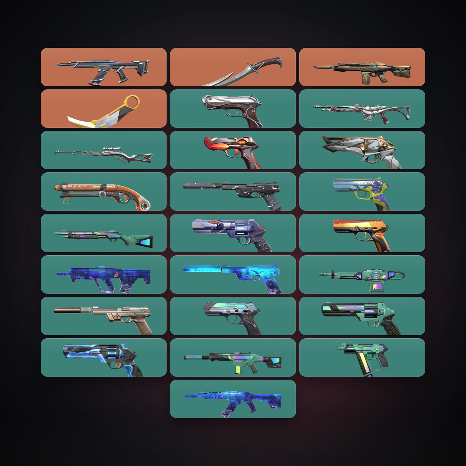 AP Gold 1 locker — 2 knives, 26 skins, lvl 173 — HabibiAccounts