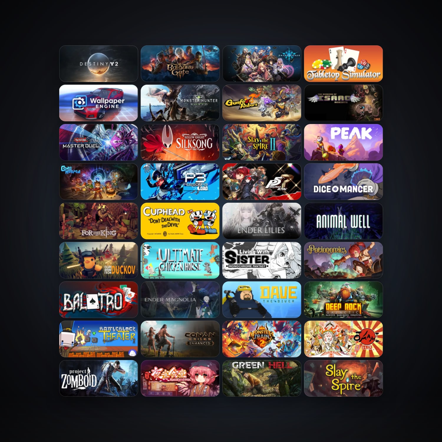 The Binding of Isaac: Rebirth + Tabletop Simulator, 160 games, Steam 11, clean — HabibiAccounts