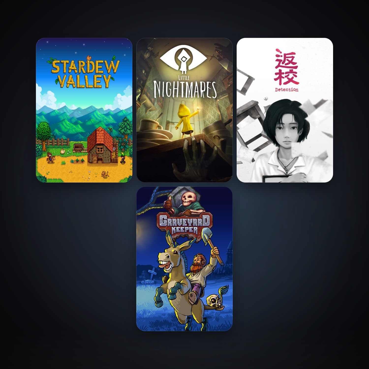 Stardew Valley + Little Nightmares, 8 games, clean — HabibiAccounts