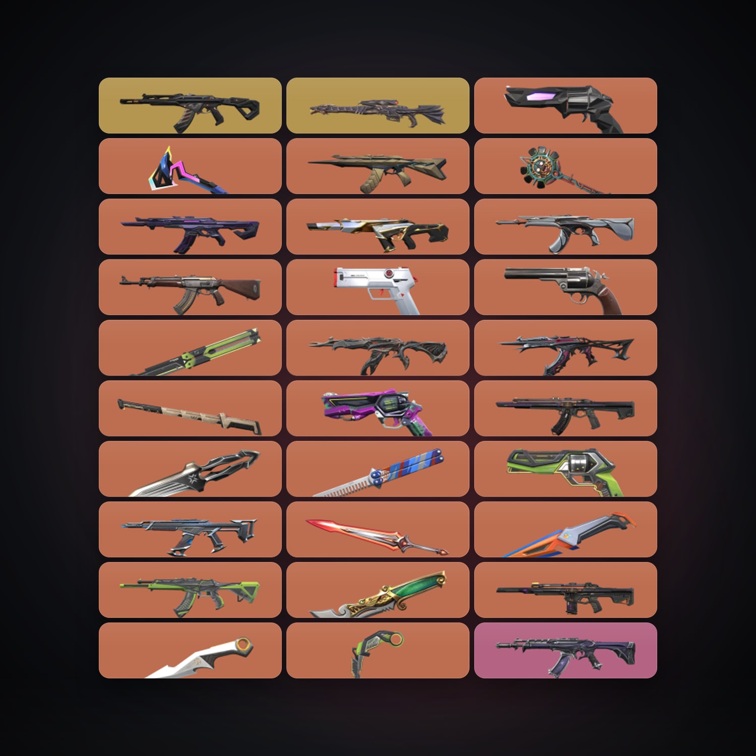 EU Plat 2 locker — 11 knives, 139 skins, lvl 224 — HabibiAccounts