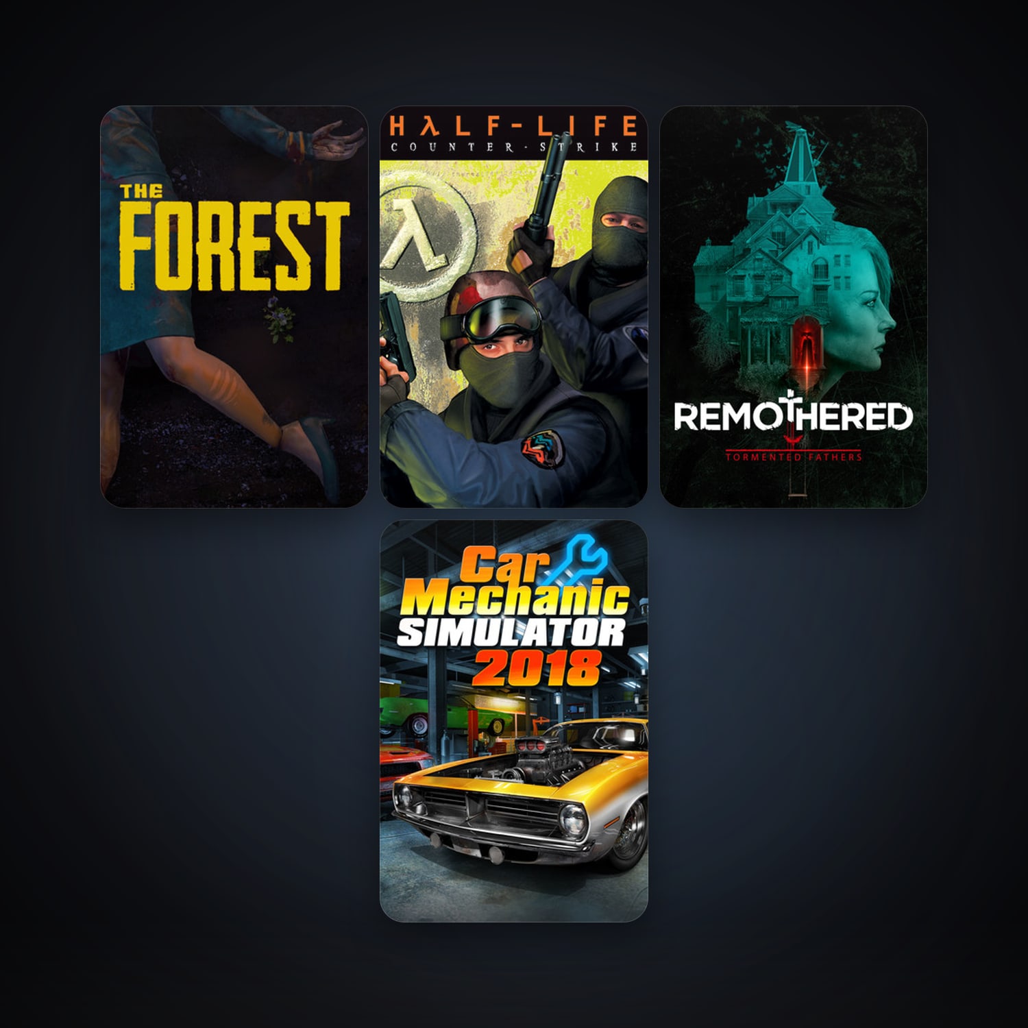 Counter-Strike + The Forest, 11 games, clean — HabibiAccounts