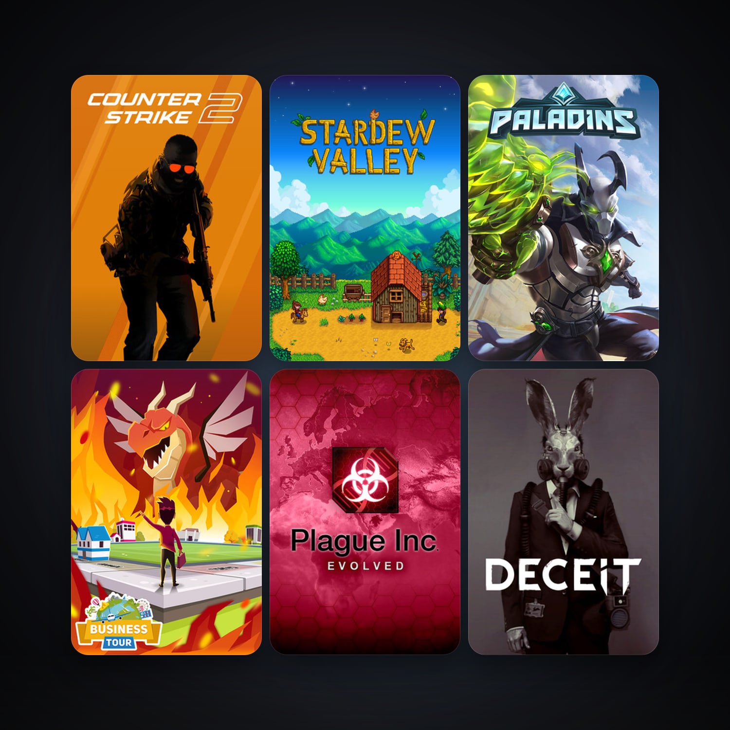CS2 Prime + Plague Inc: Evolved, 11 games, clean — HabibiAccounts