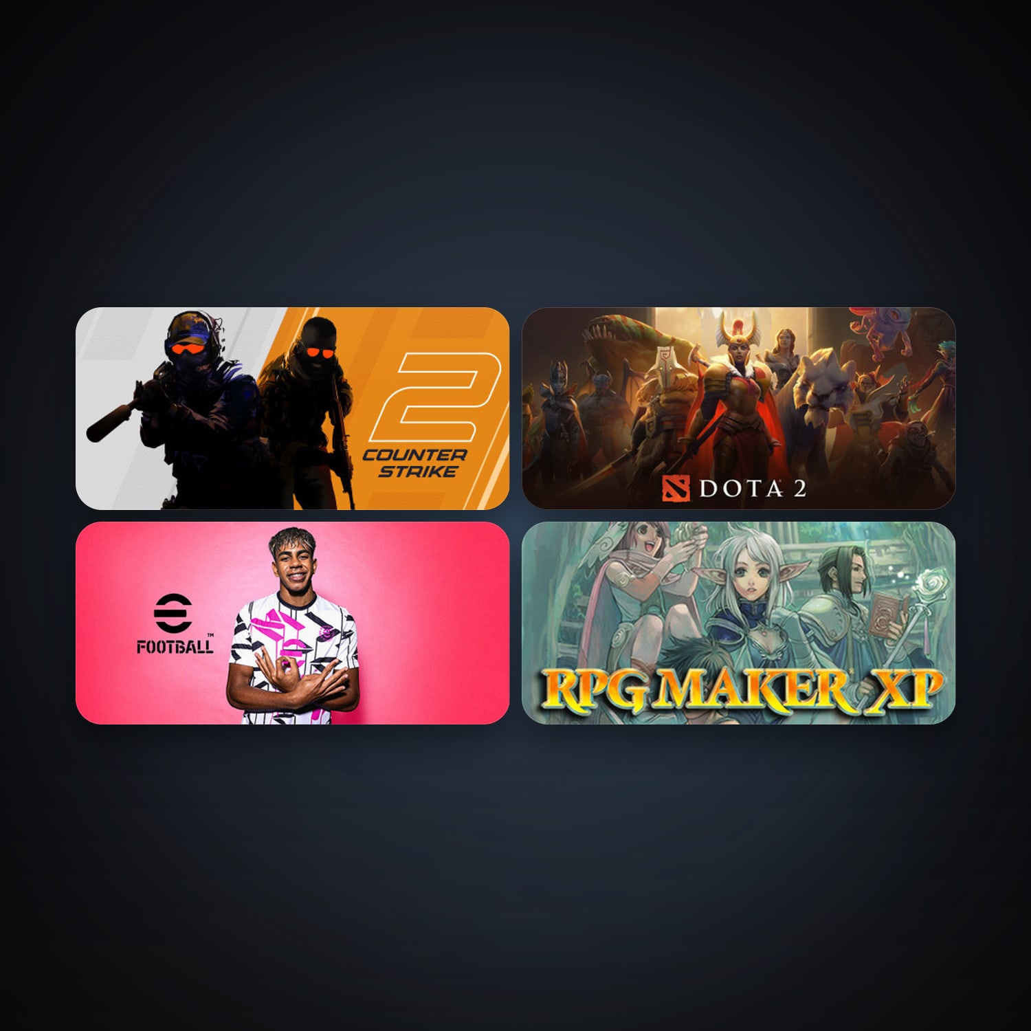 Dota 2 + CS2 Prime, 4 games, clean — HabibiAccounts