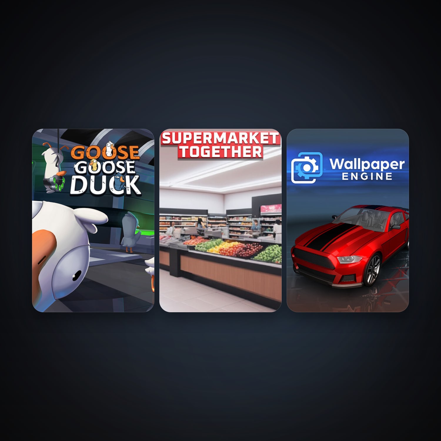 Wallpaper Engine + Goose Goose Duck, 4 games, clean — HabibiAccounts