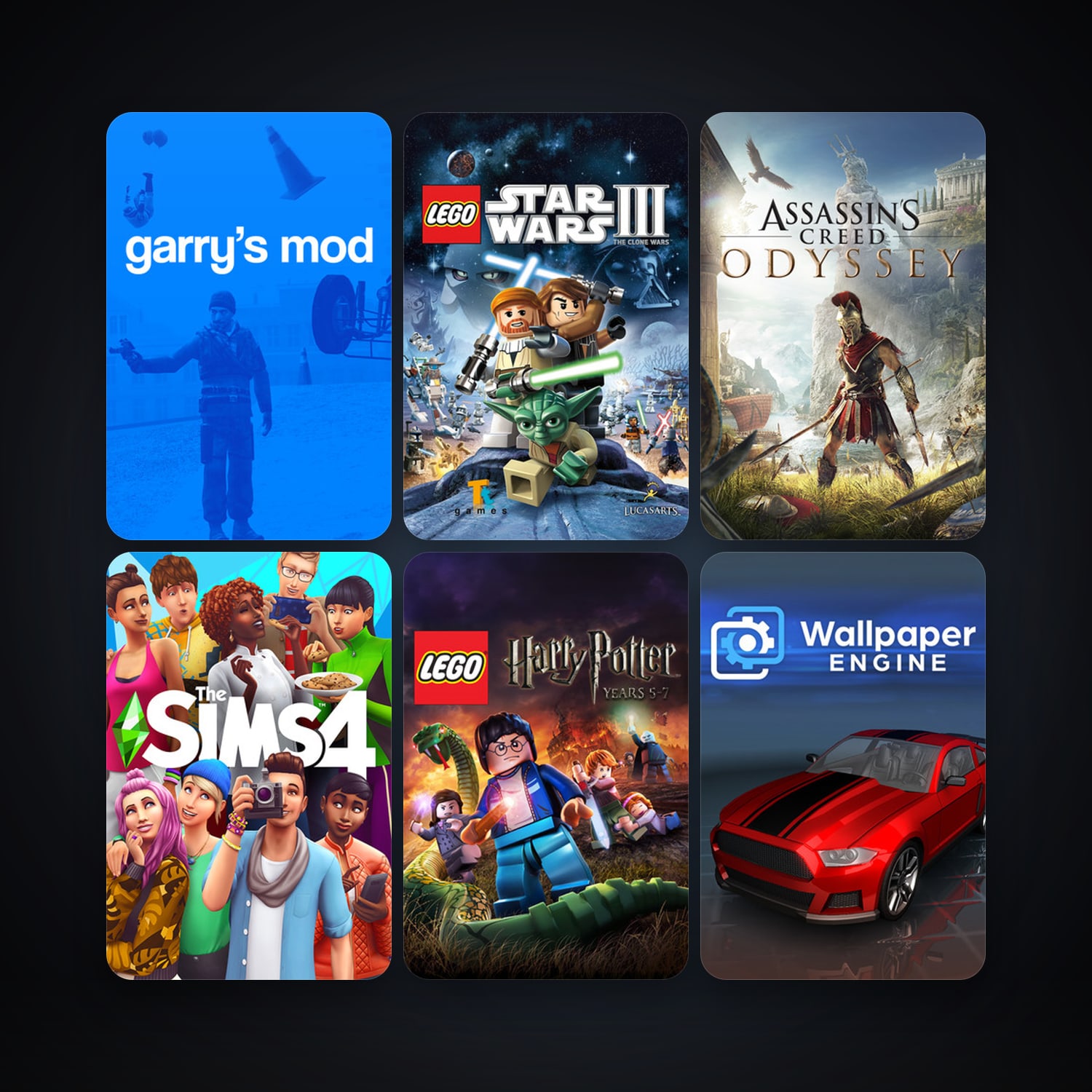 Garry's Mod + LEGO Star Wars III - The Clone Wars, 380 games, Steam 16, clean — HabibiAccounts