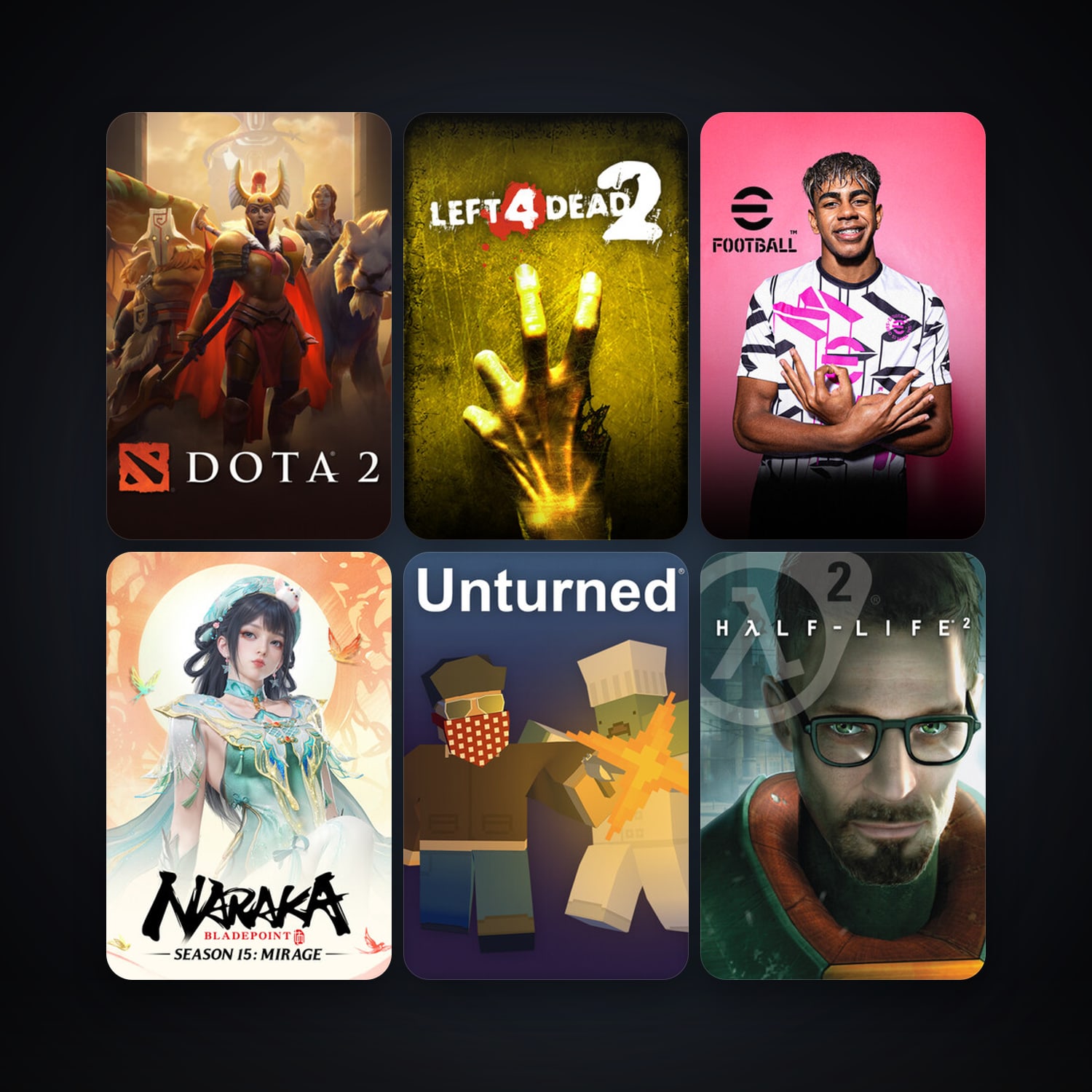 Half-Life 2 + Half-Life 2: Deathmatch, 18 games, clean — HabibiAccounts