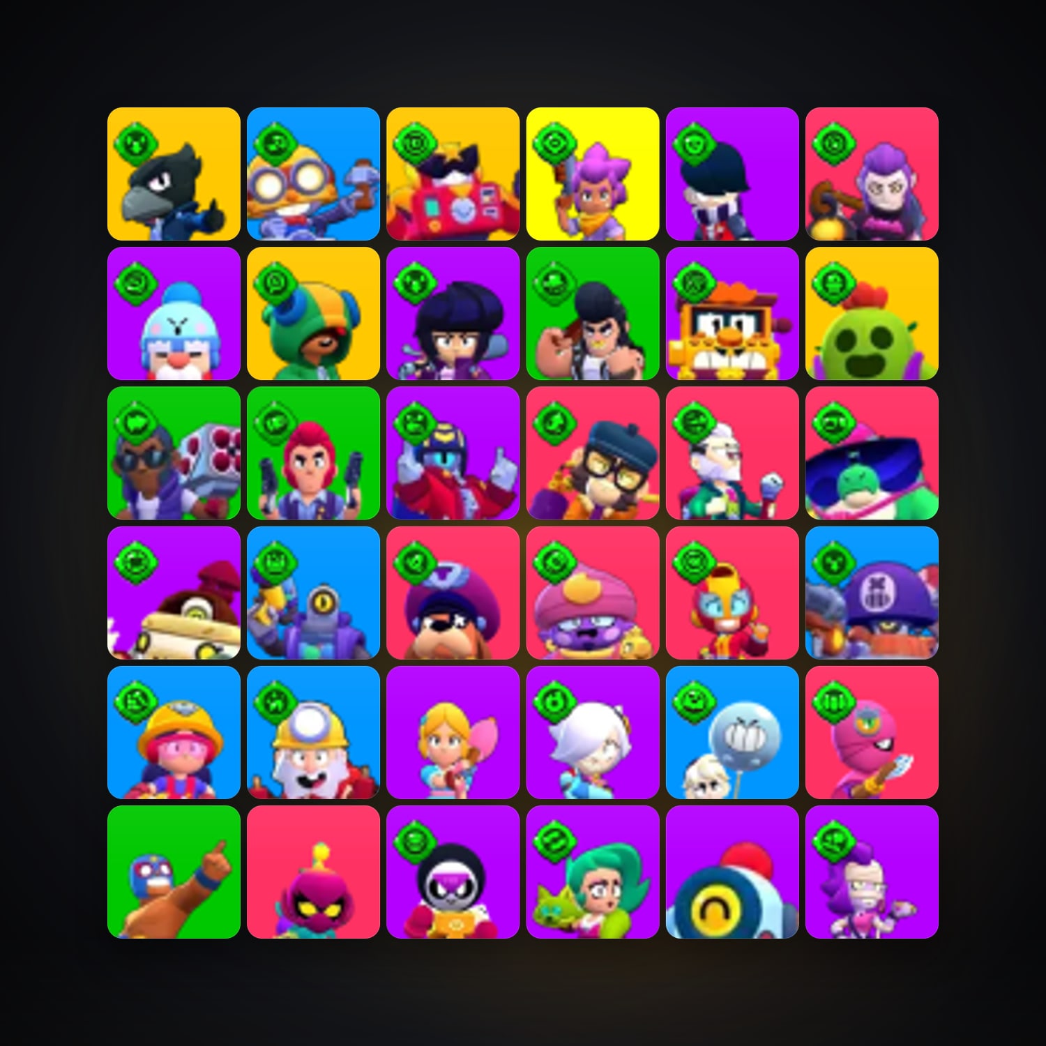 107 Brawlers | 64K Trophies — HabibiAccounts