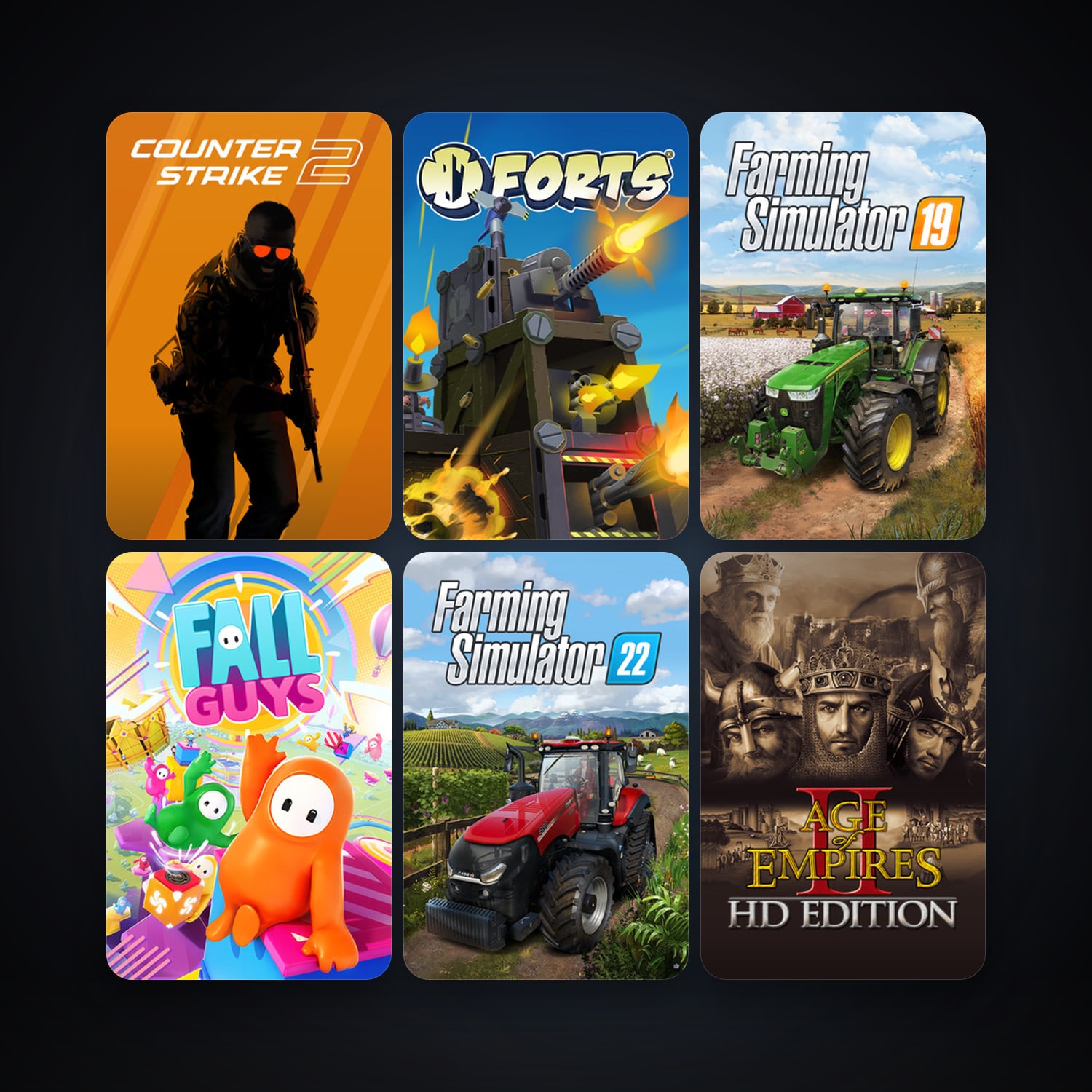 CS2 Prime + Age of Empires II, 28 games, Steam 12, clean — HabibiAccounts