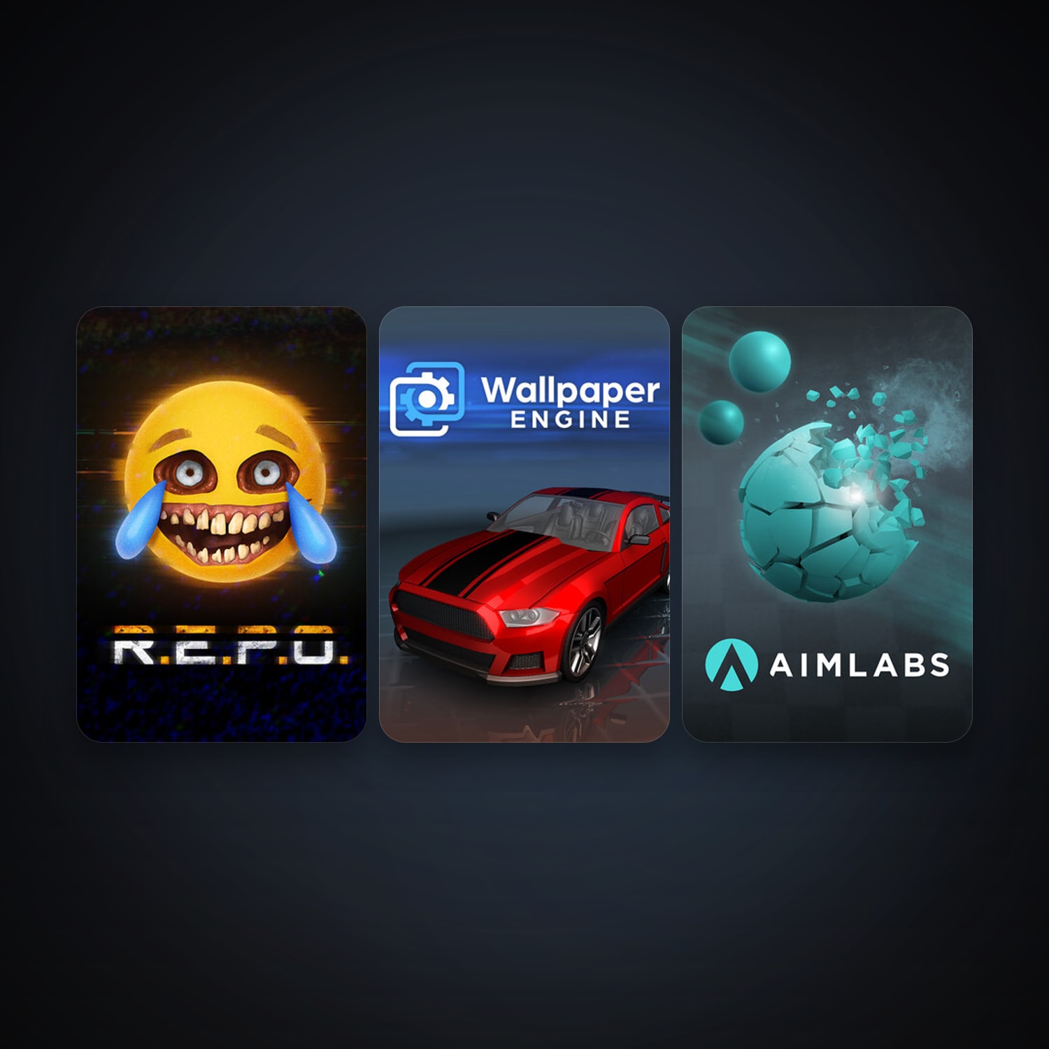 Wallpaper Engine + Aimlabs, 6 games, clean — HabibiAccounts