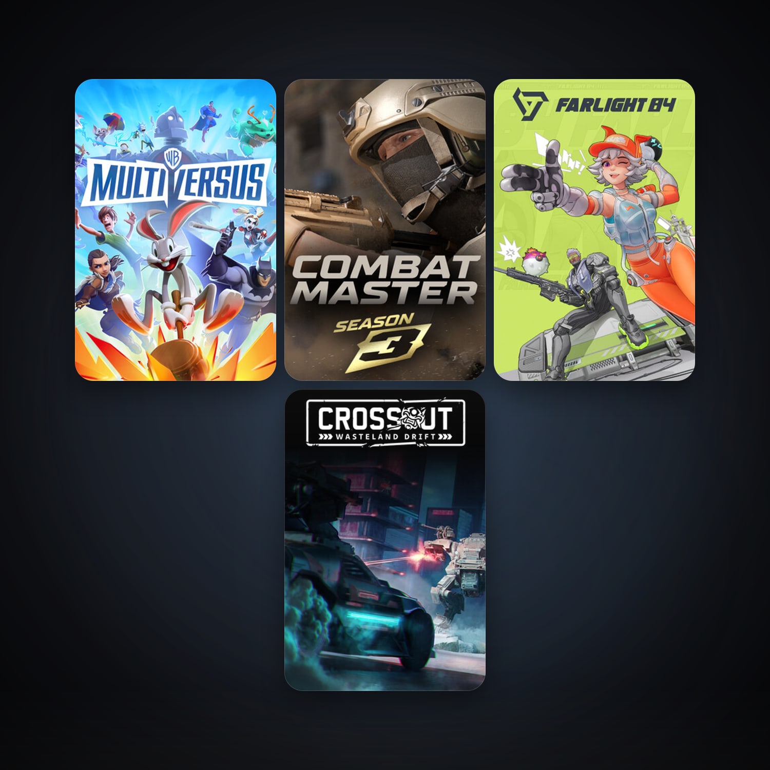 Crossout + Asphalt Legends Unite, 7 games, clean — HabibiAccounts