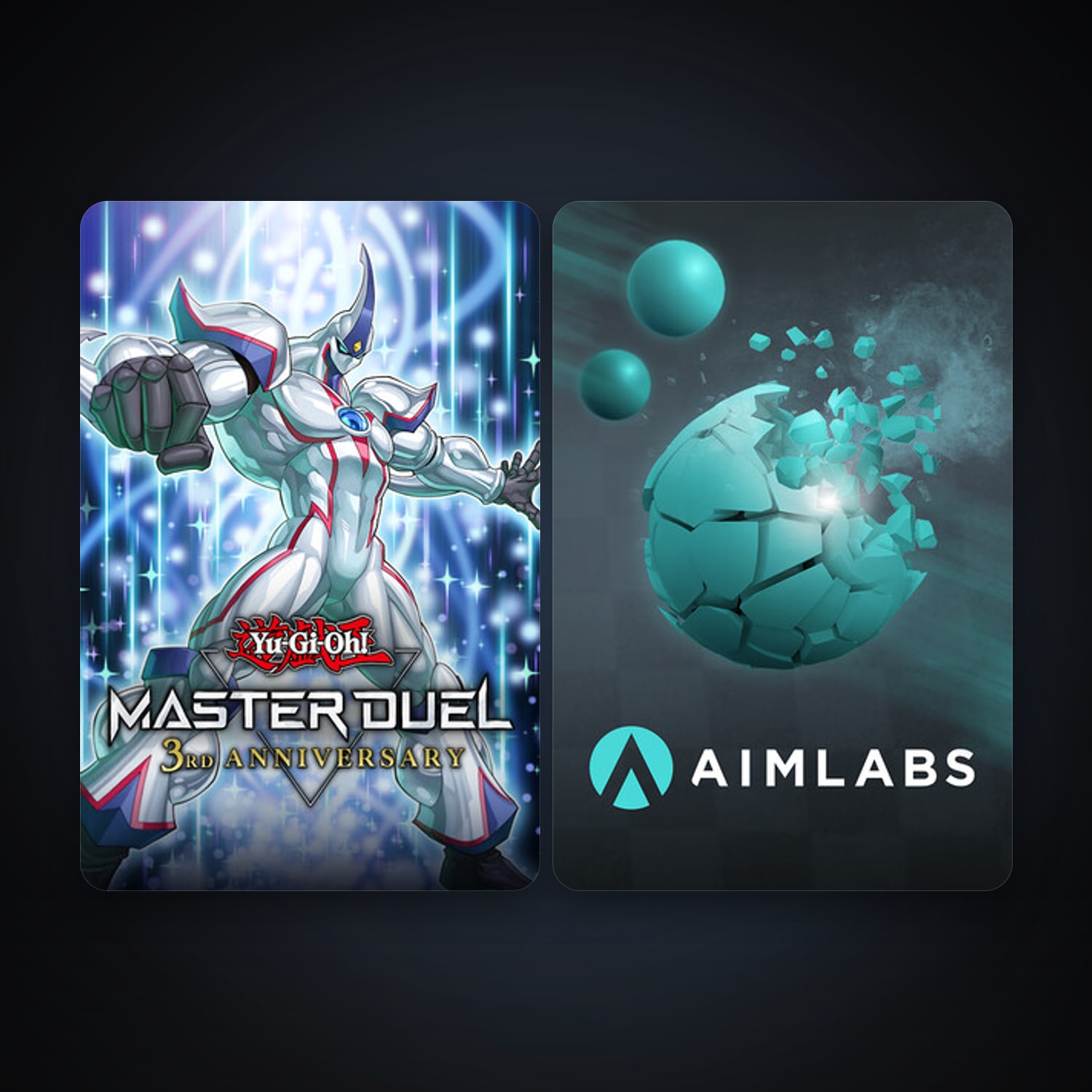 Aimlabs + Yu-Gi-Oh! Master Duel, 4 games, clean — HabibiAccounts