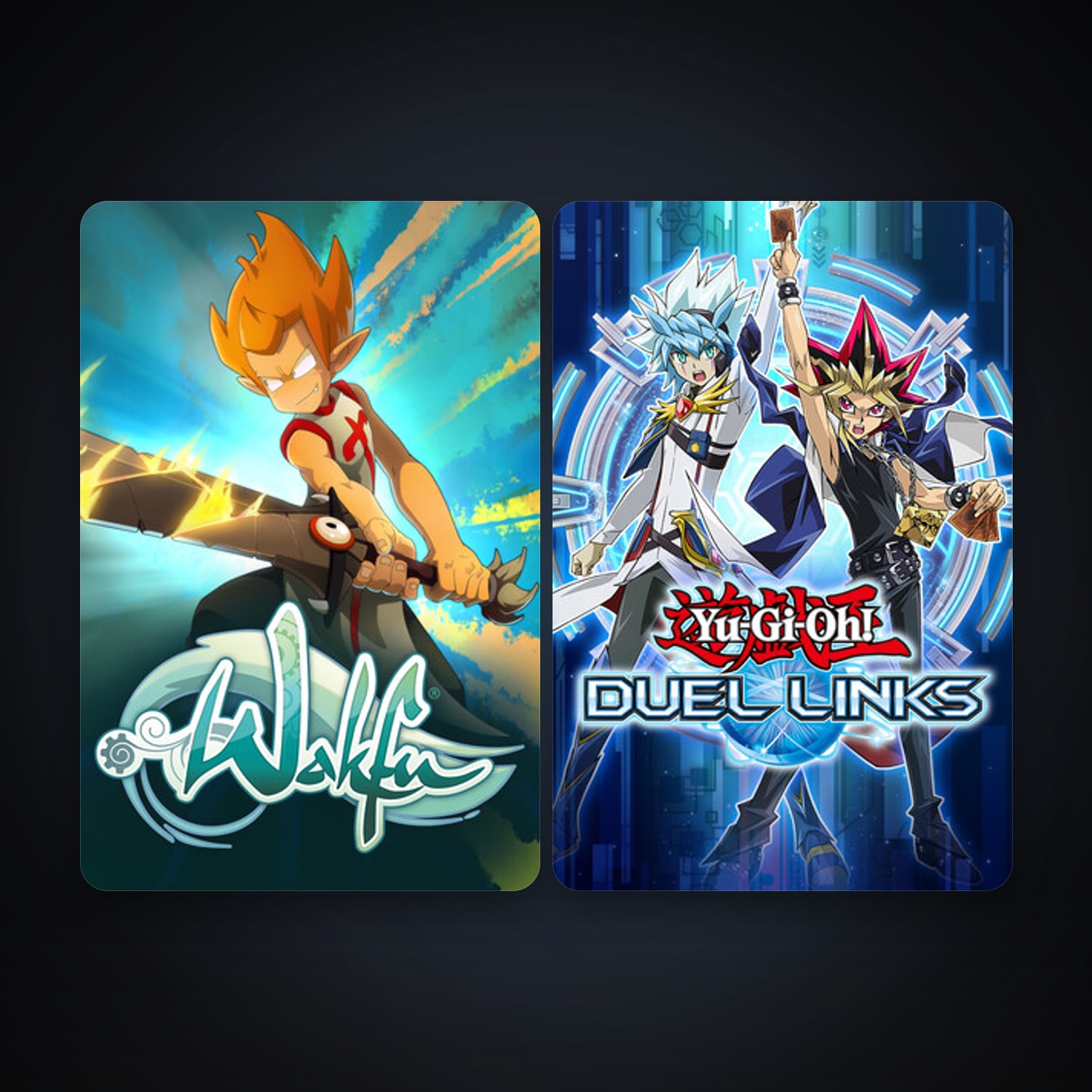 WAKFU + Yu-Gi-Oh! Duel Links, 3 games, clean — HabibiAccounts
