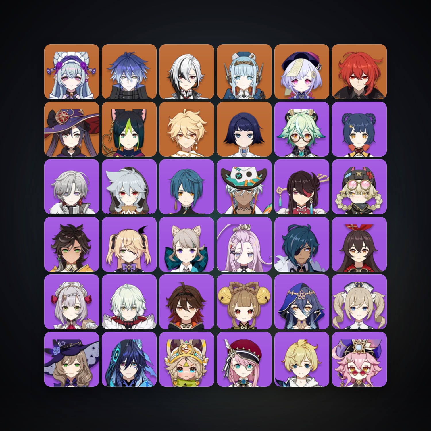 جينشن إمباكت | AR 52 | 41 شخصية | 8× 5★ — HabibiAccounts