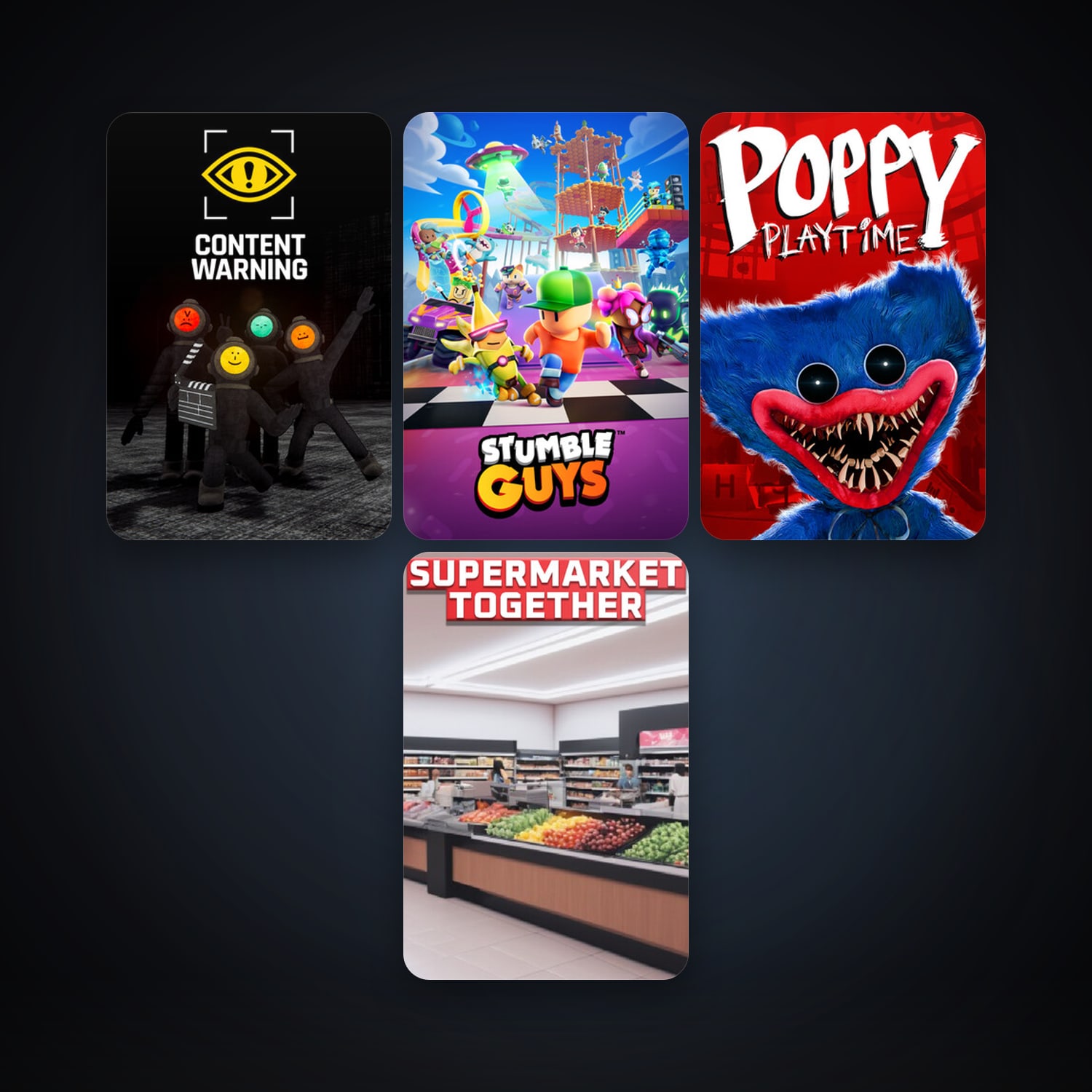 Stumble Guys + Poppy Playtime, 10 games, clean — HabibiAccounts