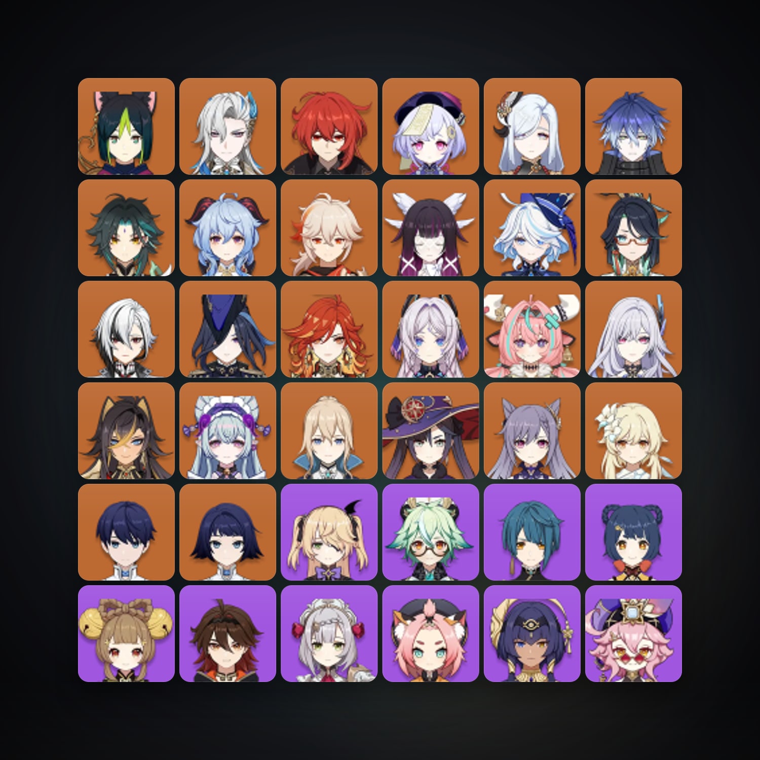 جينشن إمباكت | AR 60 | 76 شخصية | 23× 5★ — HabibiAccounts