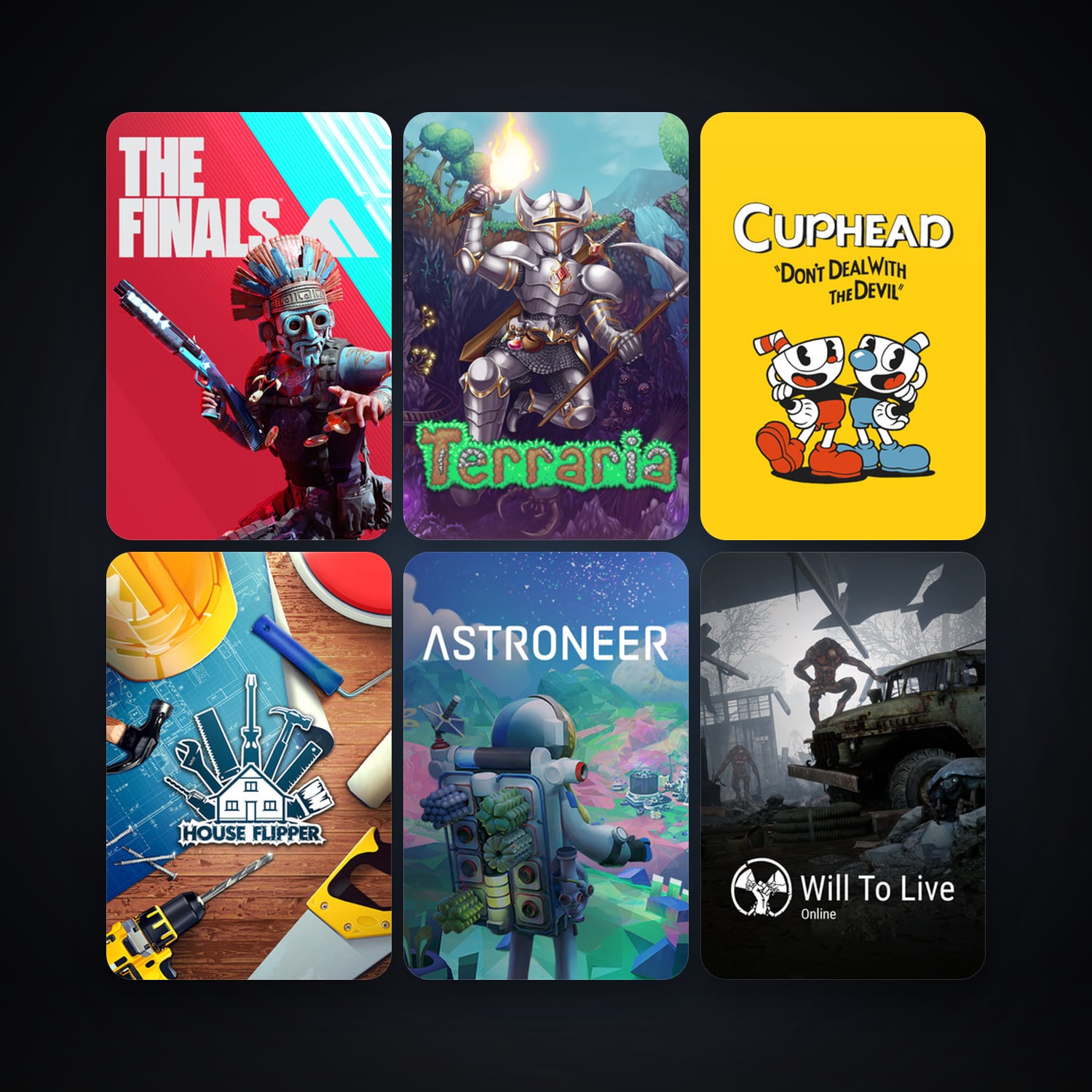 Terraria + Cuphead, 26 games, clean — HabibiAccounts
