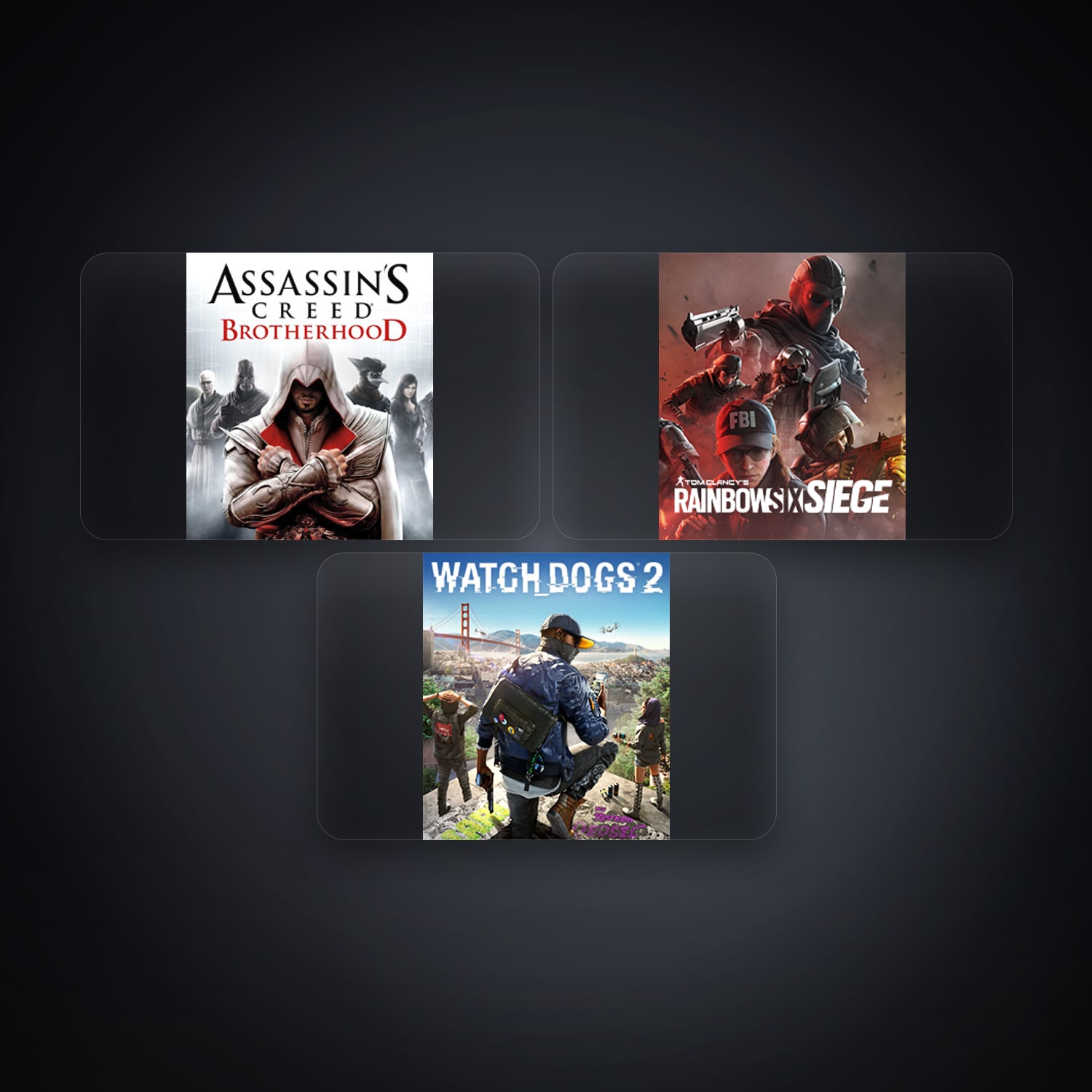 Ubisoft Assassin's Creed Brotherhood + Tom Clancy's Rainbow Six Siege (Steam) — TR — 3 games — HabibiAccounts