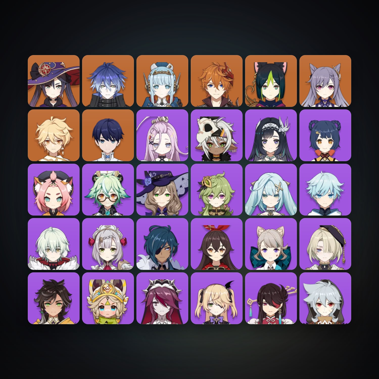 Genshin Impact | AR 55 | 31 Chars | 6× 5★ — HabibiAccounts