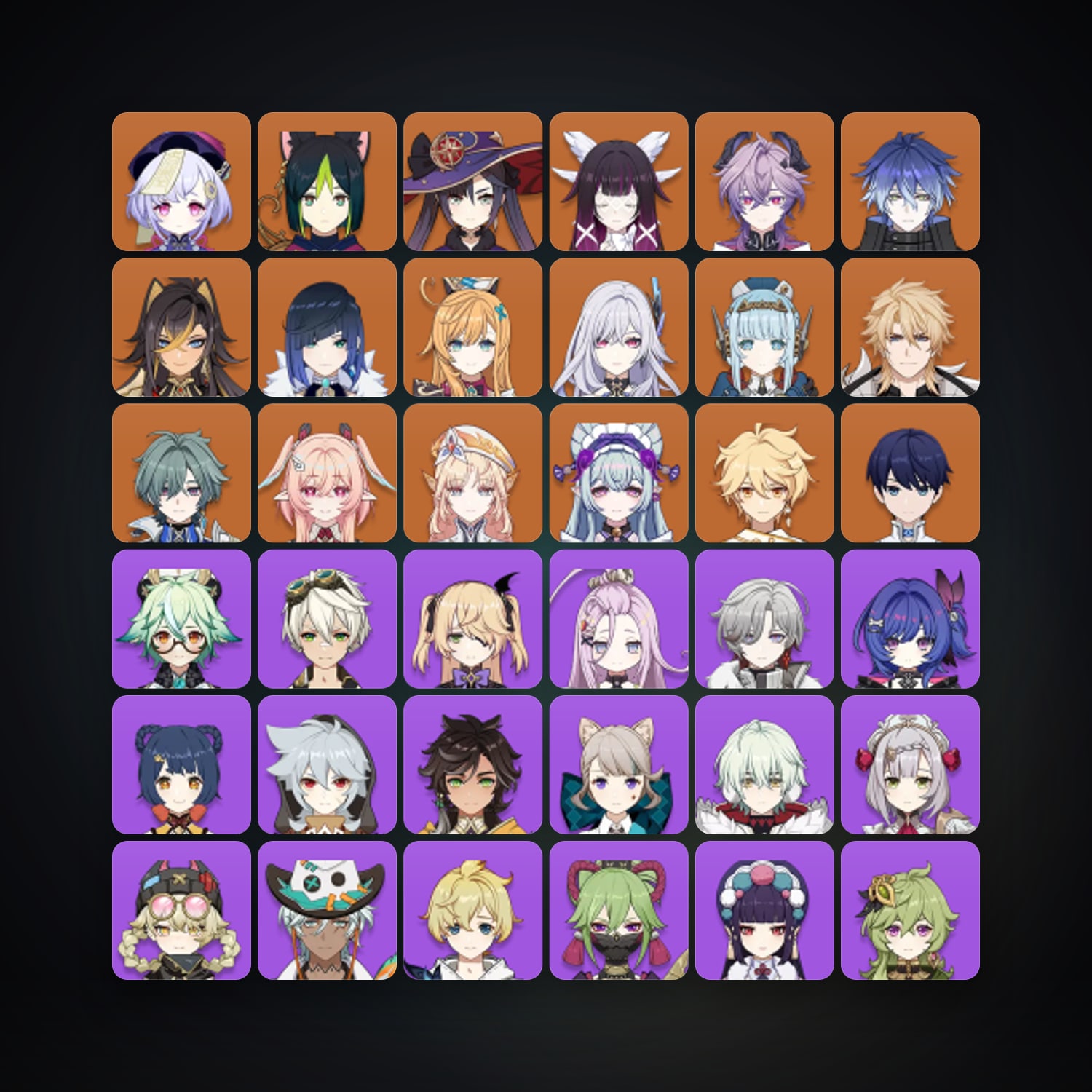 Genshin Impact | AR 59 | 61 Chars | 16× 5★ — HabibiAccounts