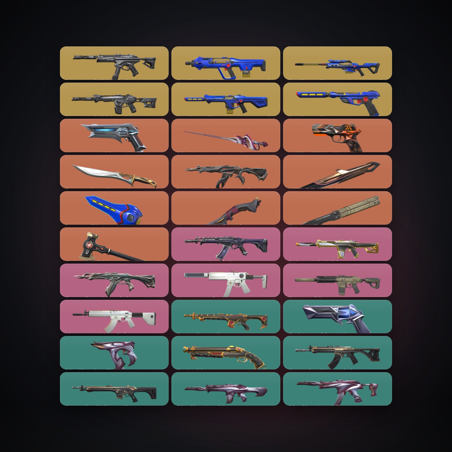 AP Gold 3 locker — 7 knives, 67 skins, lvl 139 — HabibiAccounts
