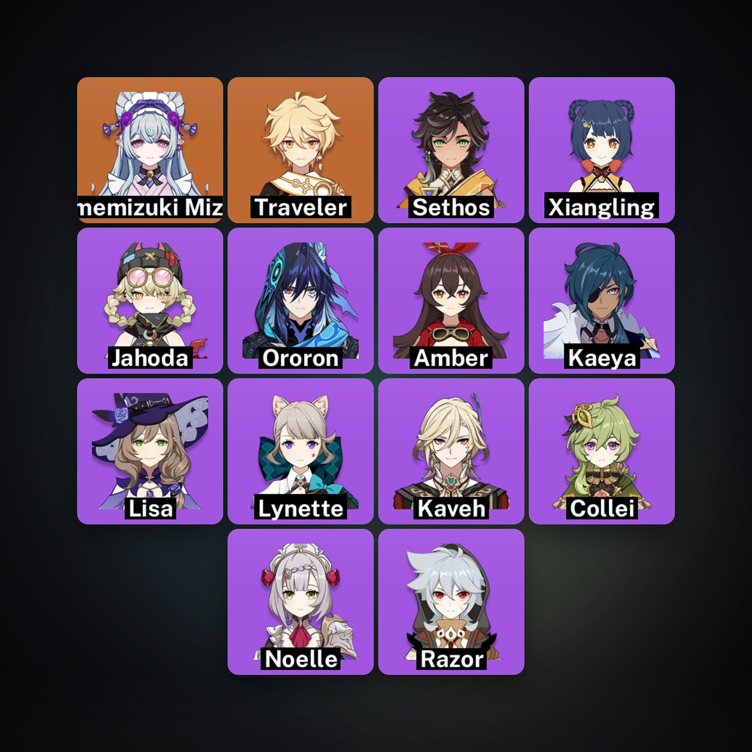 Genshin Impact | AR 35 | 14 Chars | 1× 5★ — Genshin / miHoYo Account — HabibiAccounts