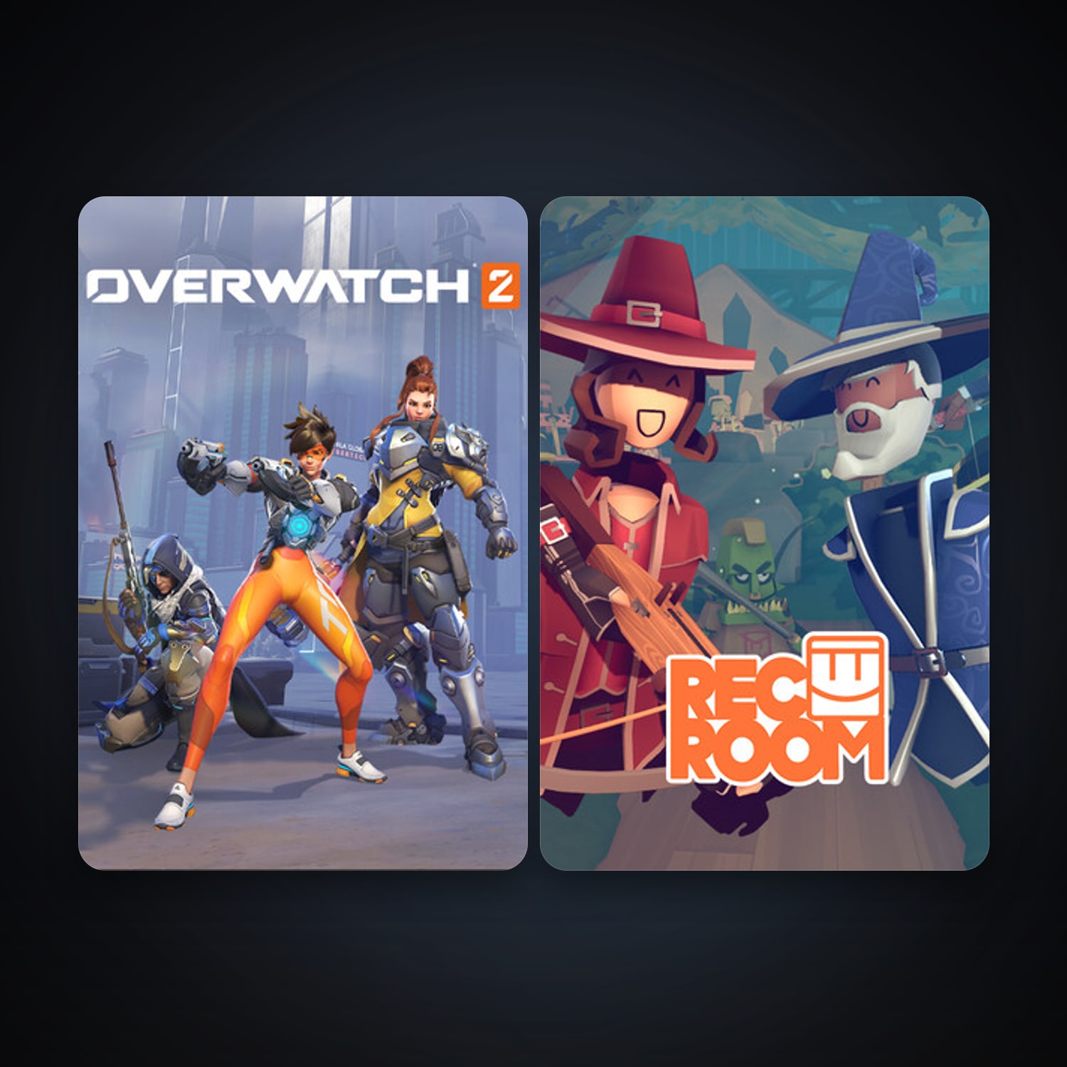 Rec Room + Overwatch 2, 6 games, clean — HabibiAccounts