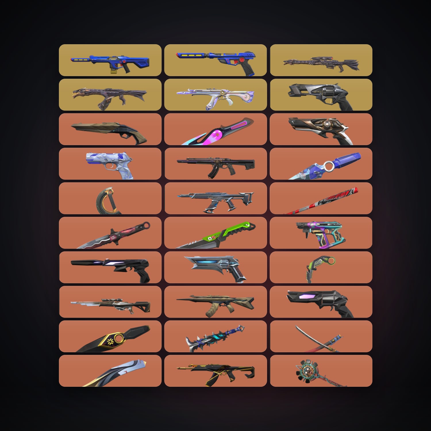 EU Diamond 2 locker — 33 knives, 297 skins, lvl 277 — HabibiAccounts